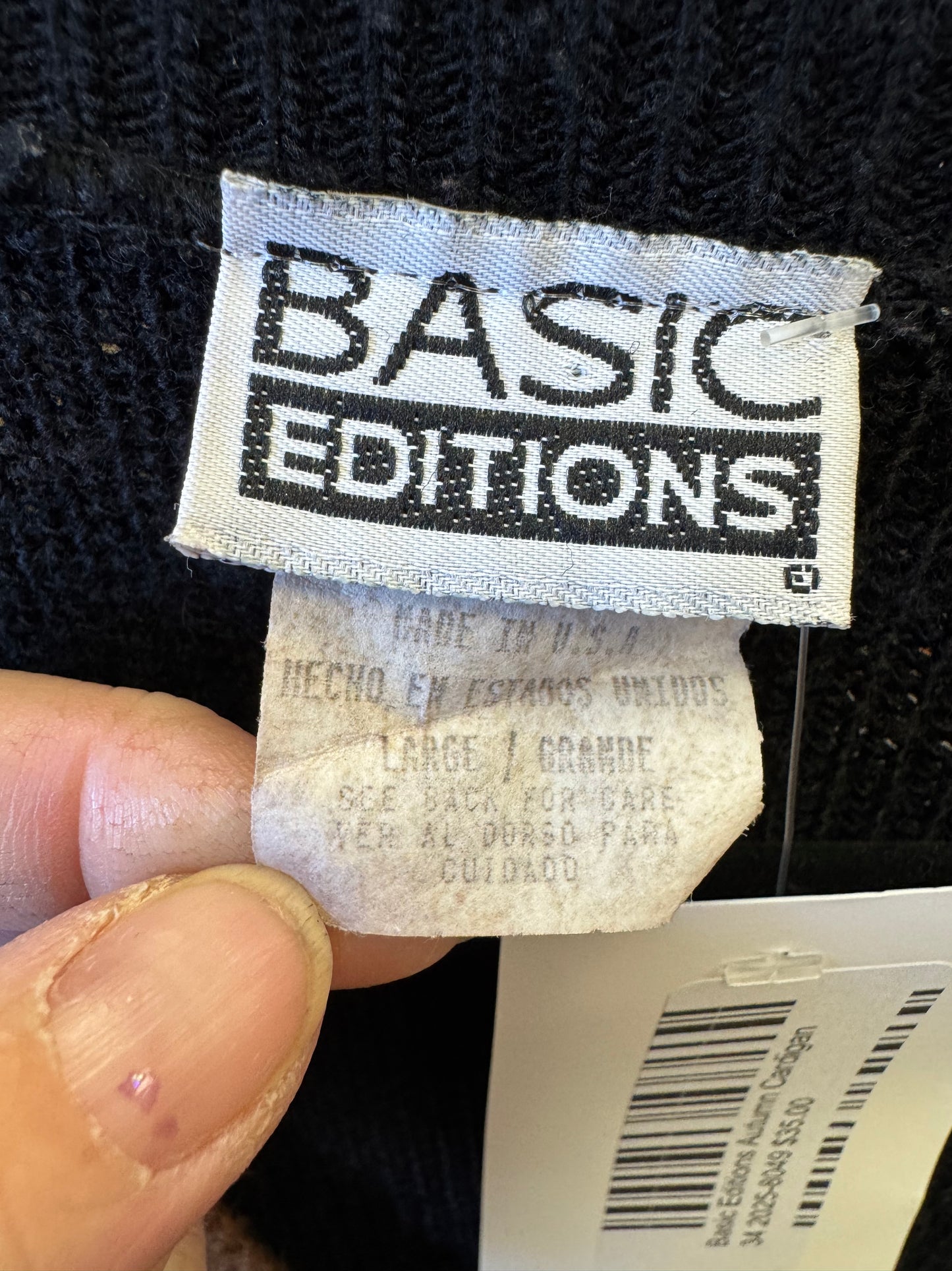 Fall/Halloween Sweater by Basic Editions, size large