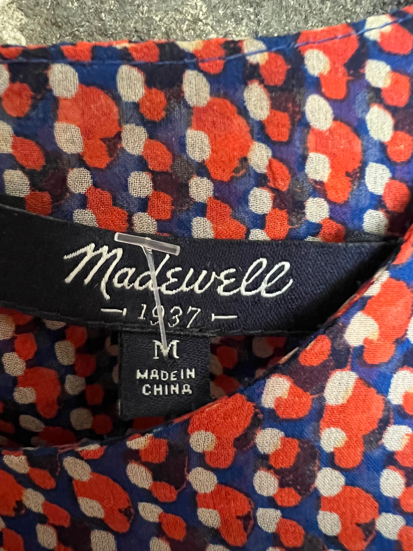 Madewell Long Sleeve Top, size m
