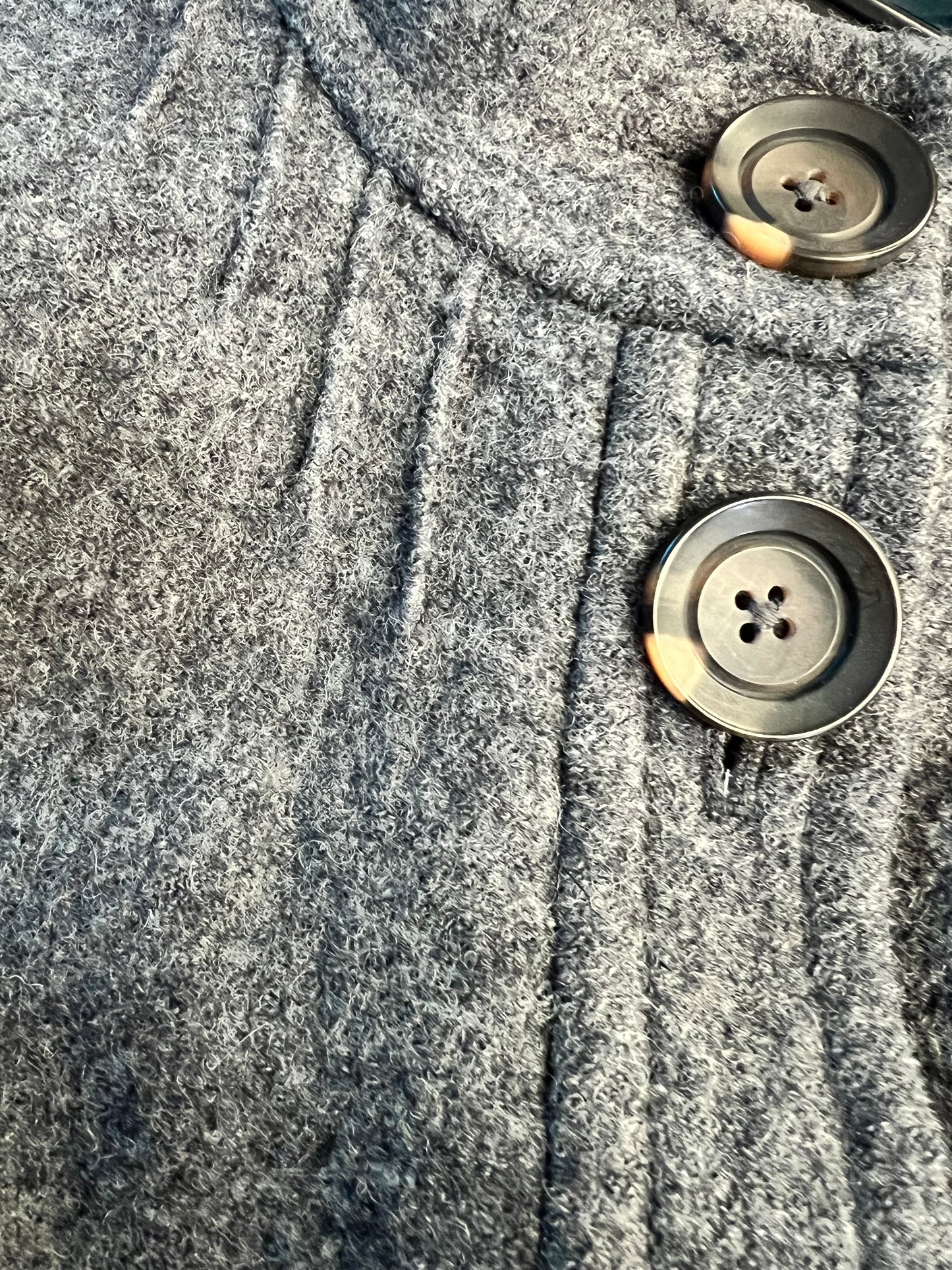 Boden Short Gray Wool Coat, size 10