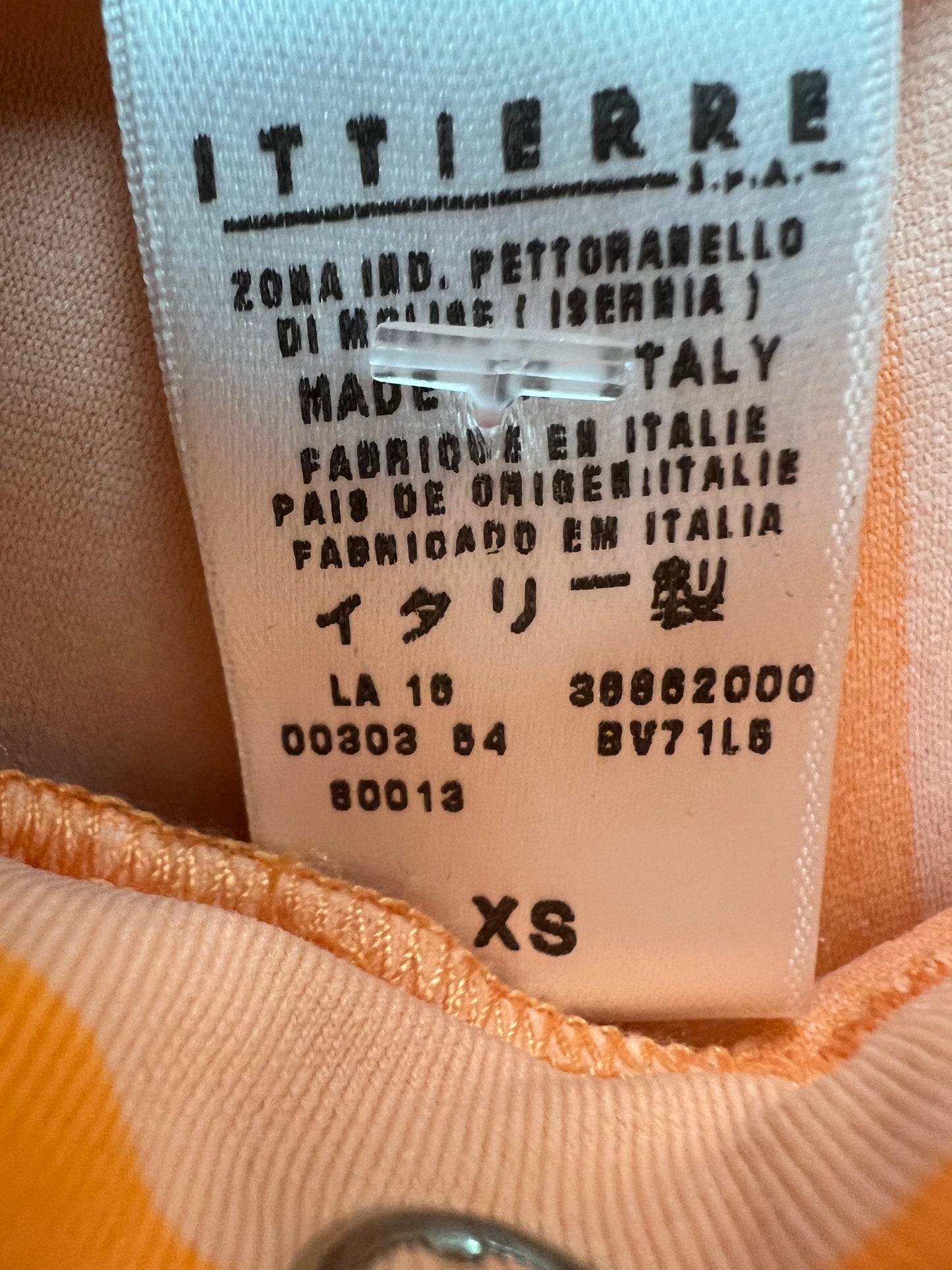 Versace Couture Jeans Orange Striped Pants size xs