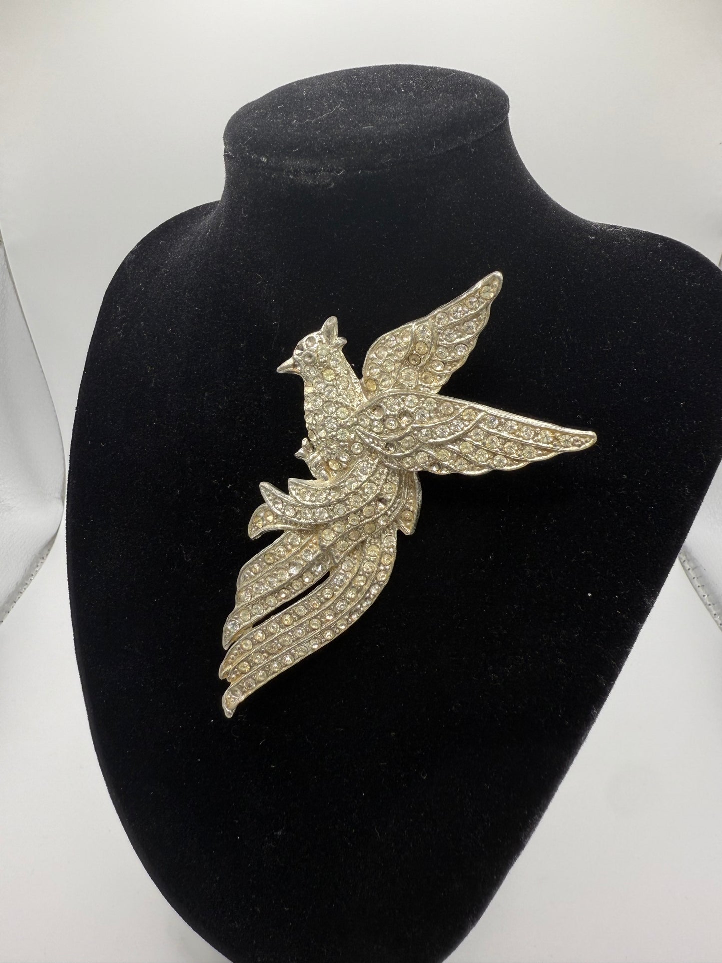 Vintage Rhinestone Bird Pin/Brooch