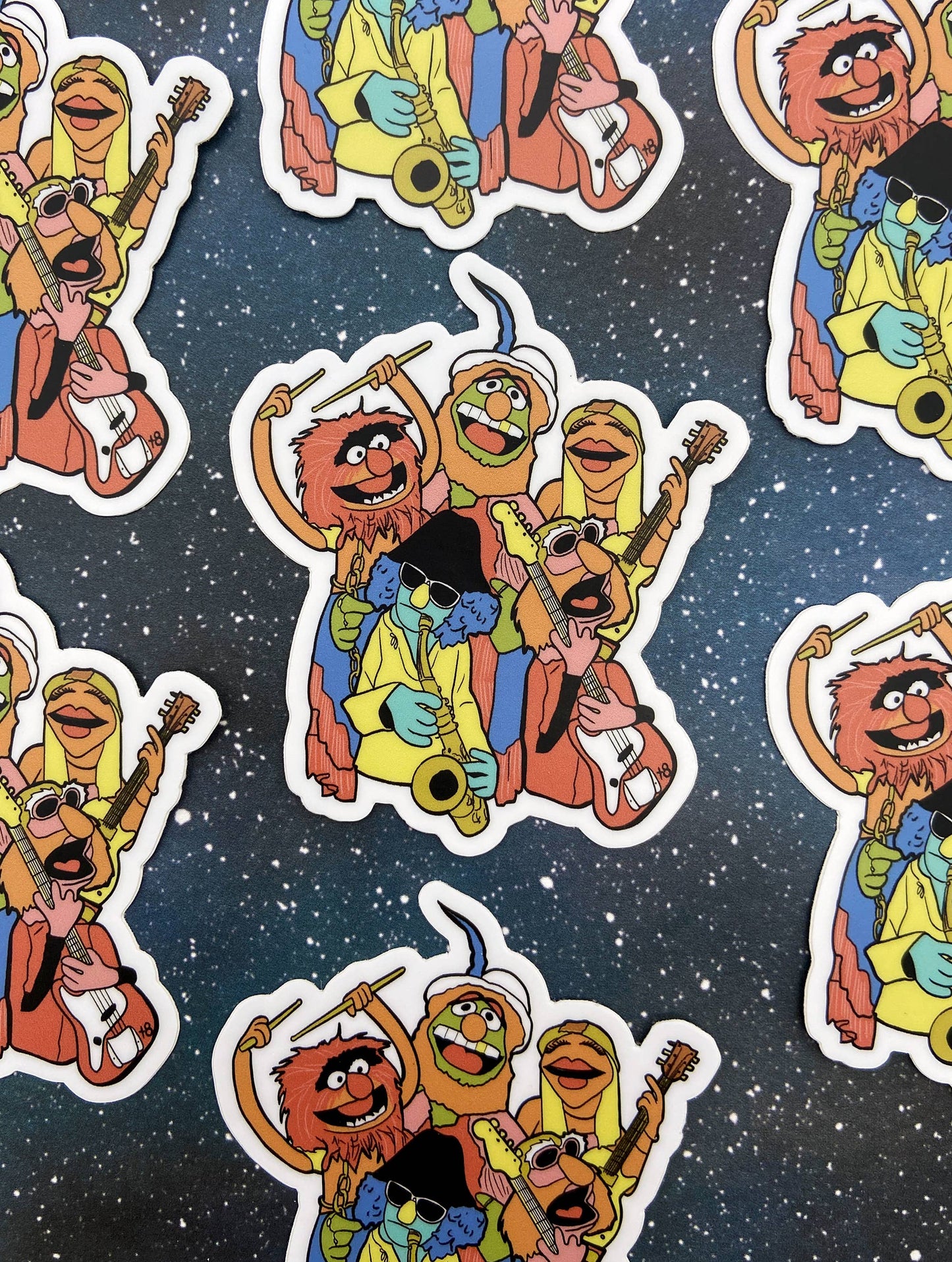 Dr. Teeth and the Electric Mayhem - Muppets - Sticker, Vinyl Decal