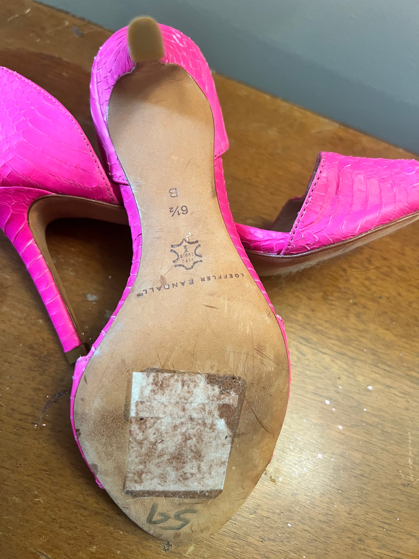 Hot Pink Loeffler Randall Heels size 6.5