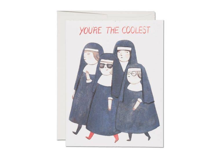 Nuns friendship greeting card