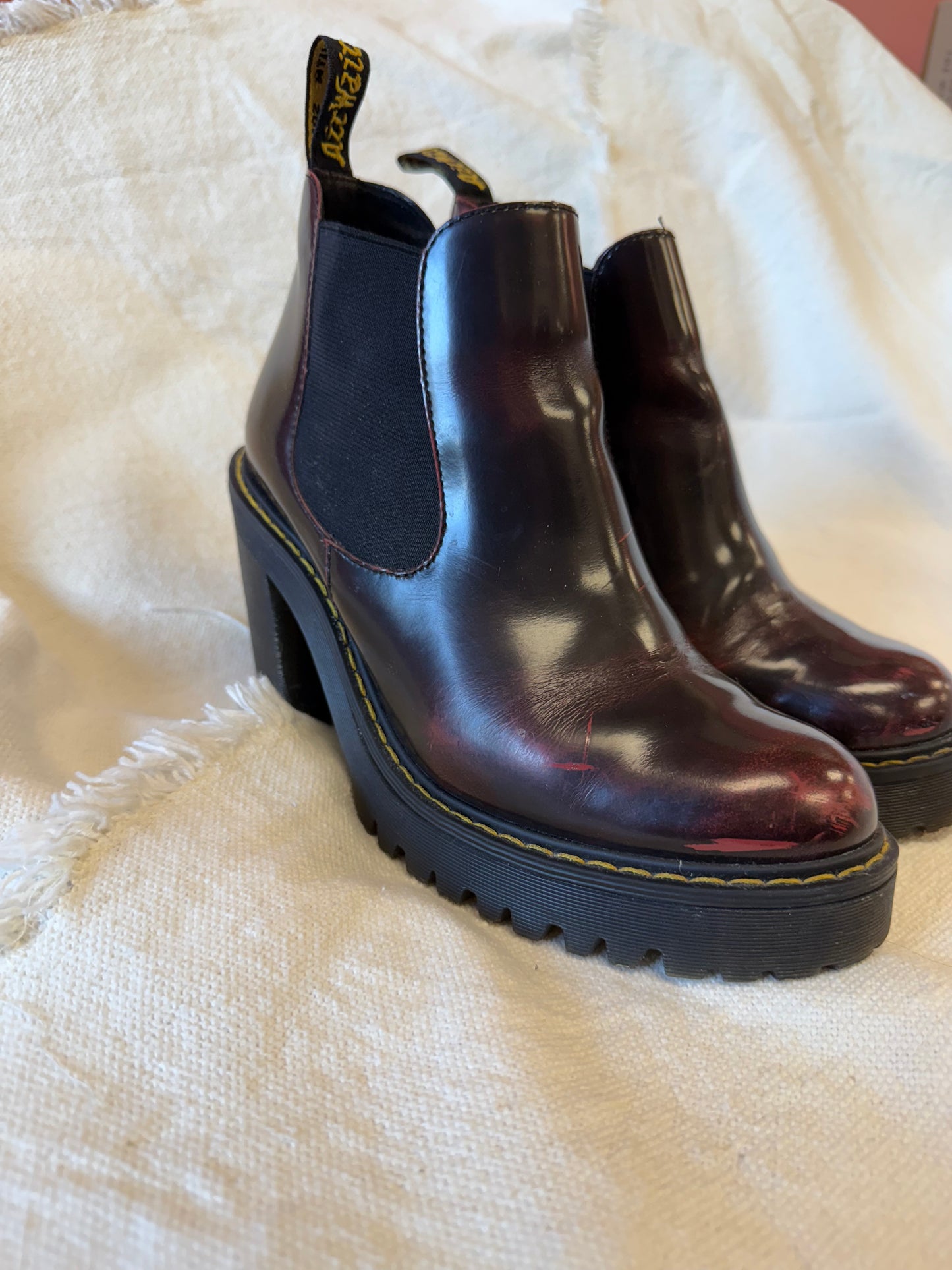 Deep Cherry Red Doc Martens - size 6