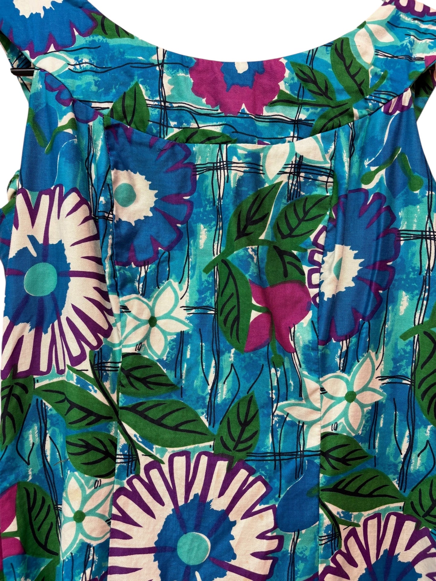 1960s Vintage Flower Print Dress, size s