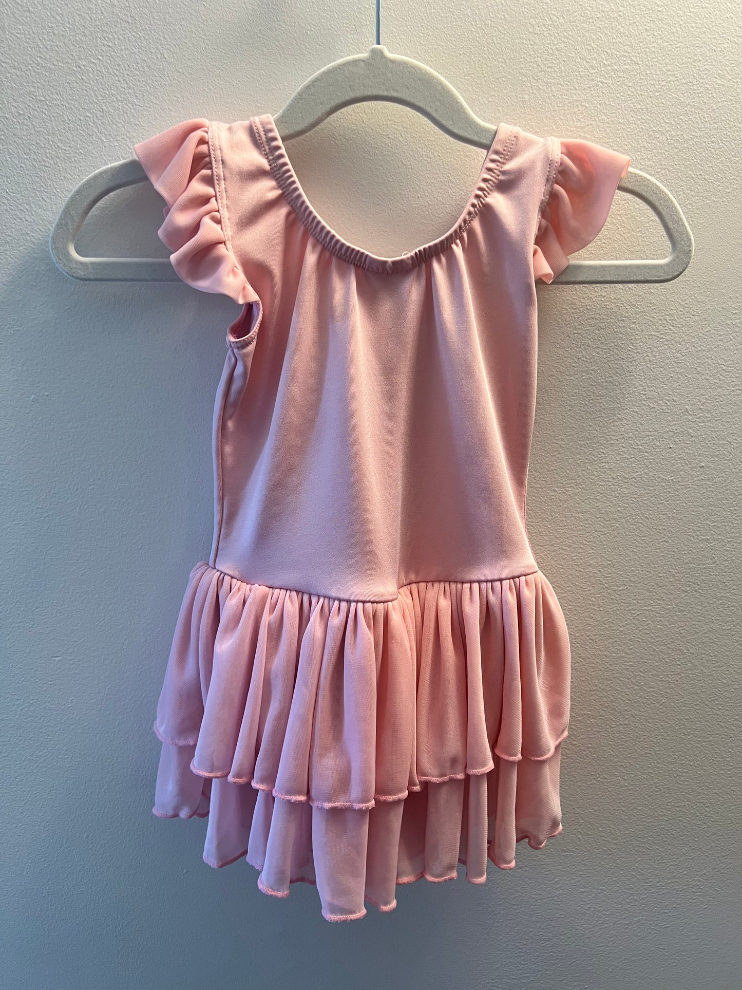 Pink Girls Body Wrappers Leotard size 3/4