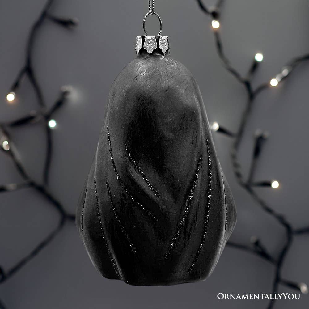 Spooky Decor Creepy Nun Themed Glass Ornament