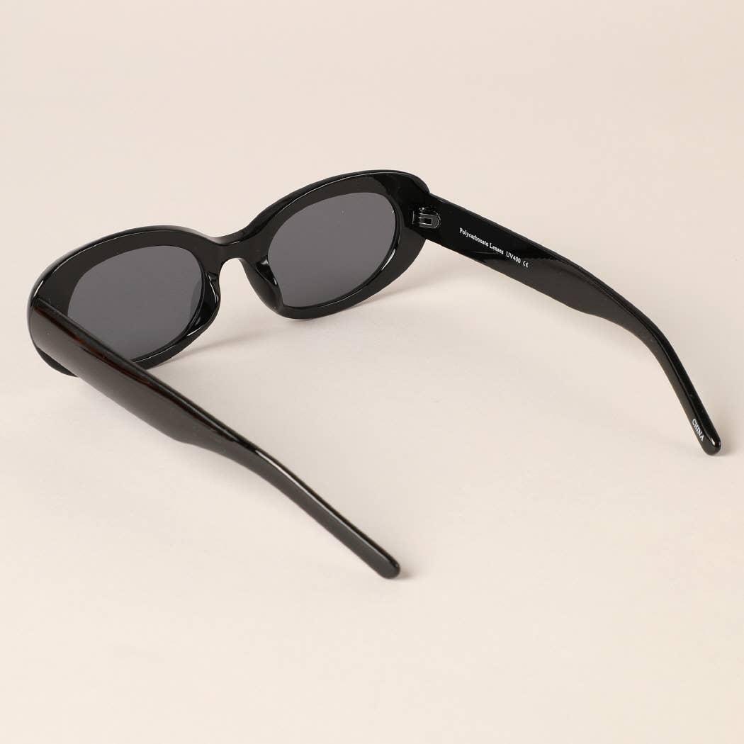 Women's Rounded Bold Frame Tinted Sunglasses