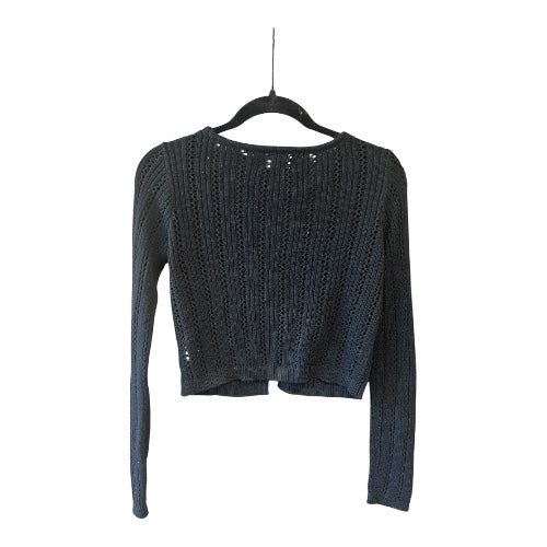 Aeropostale Black Cropped Cardigan, size s