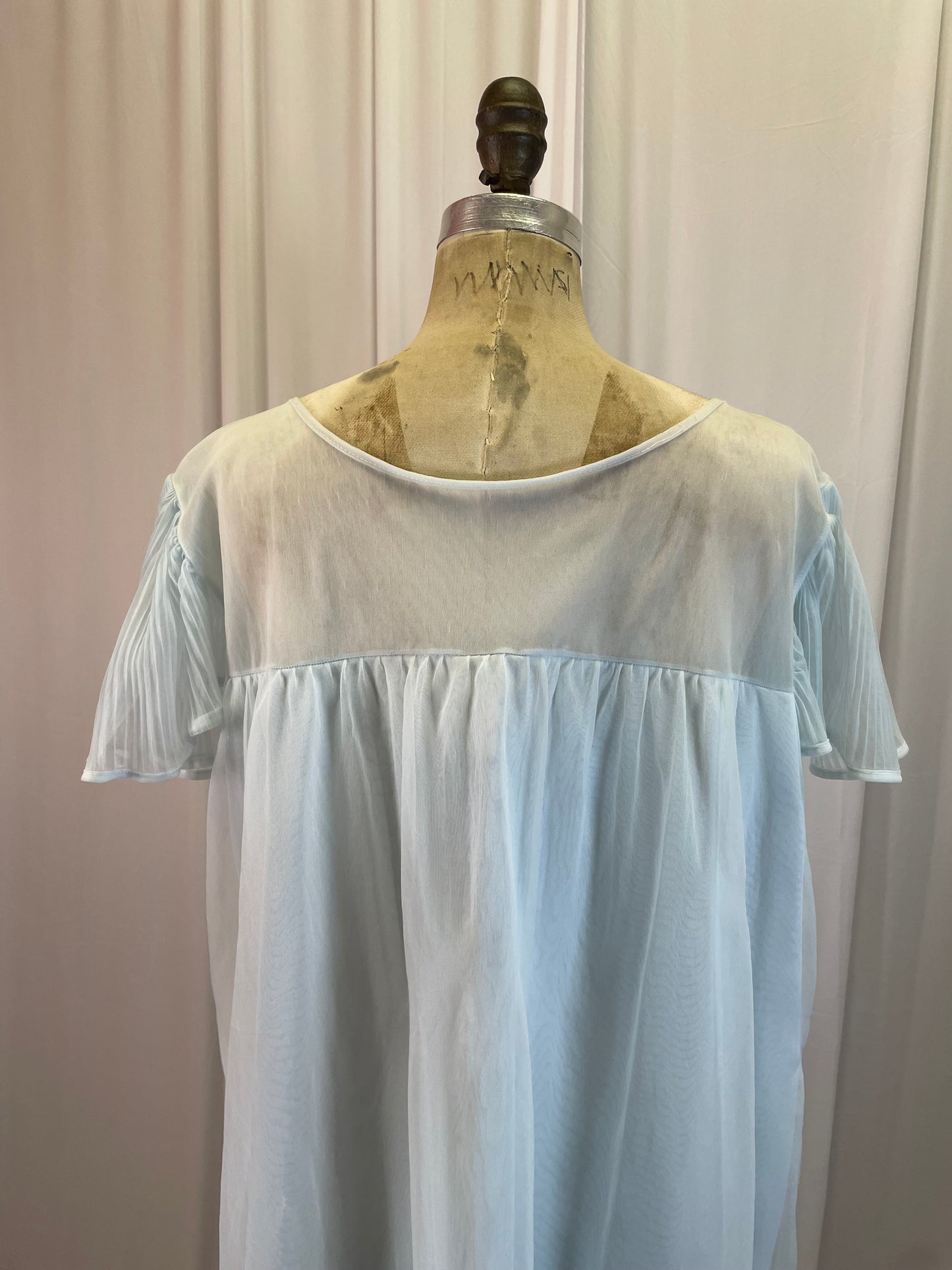 Pale Blue Vtg Lacy Nightgown