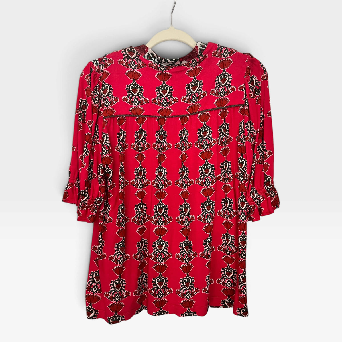 Bl^nk London, Anthropologie, Stephanie Top, Red Floral, Boho, Size S