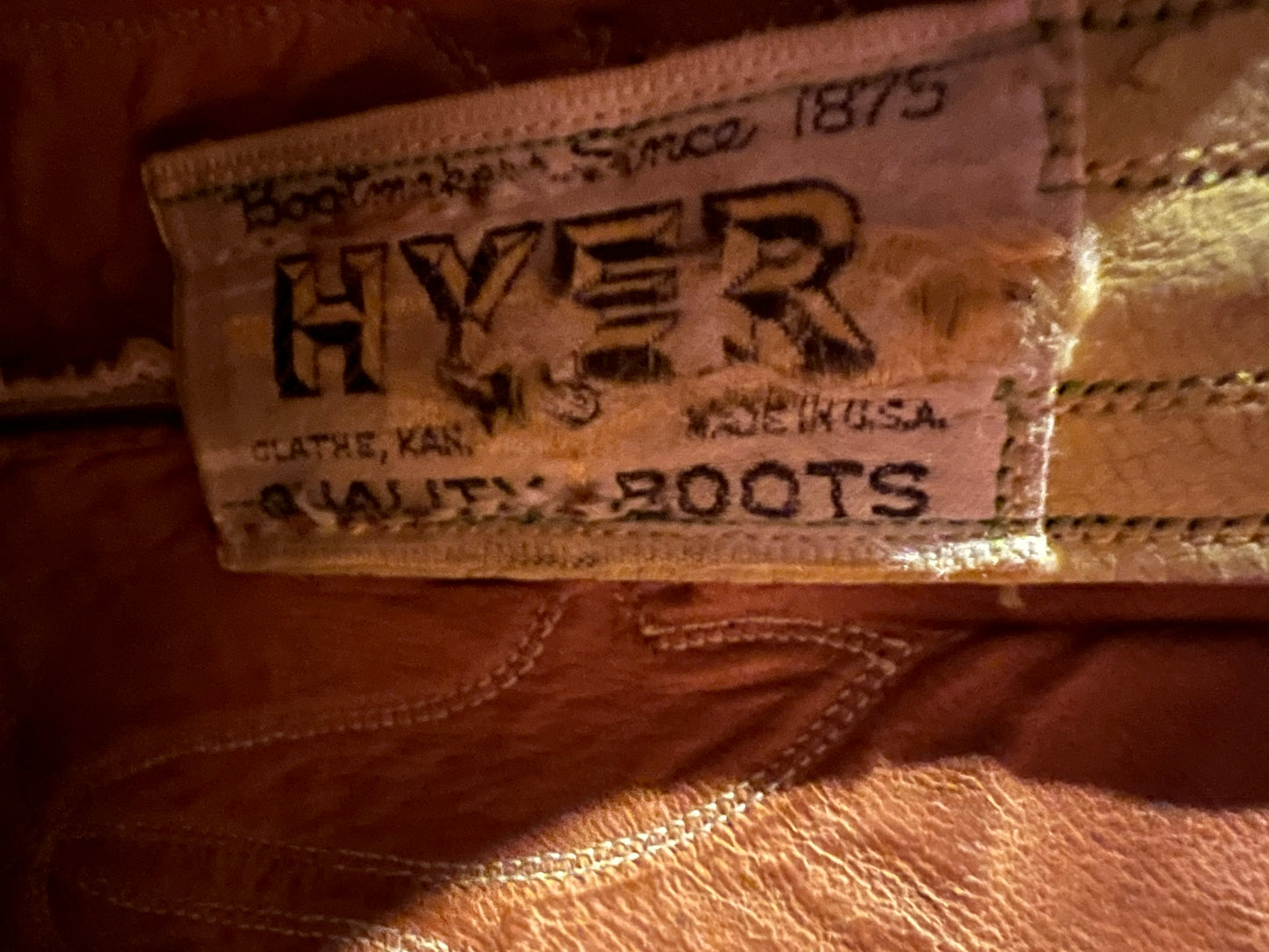 Vintage Hyer Western Boots
