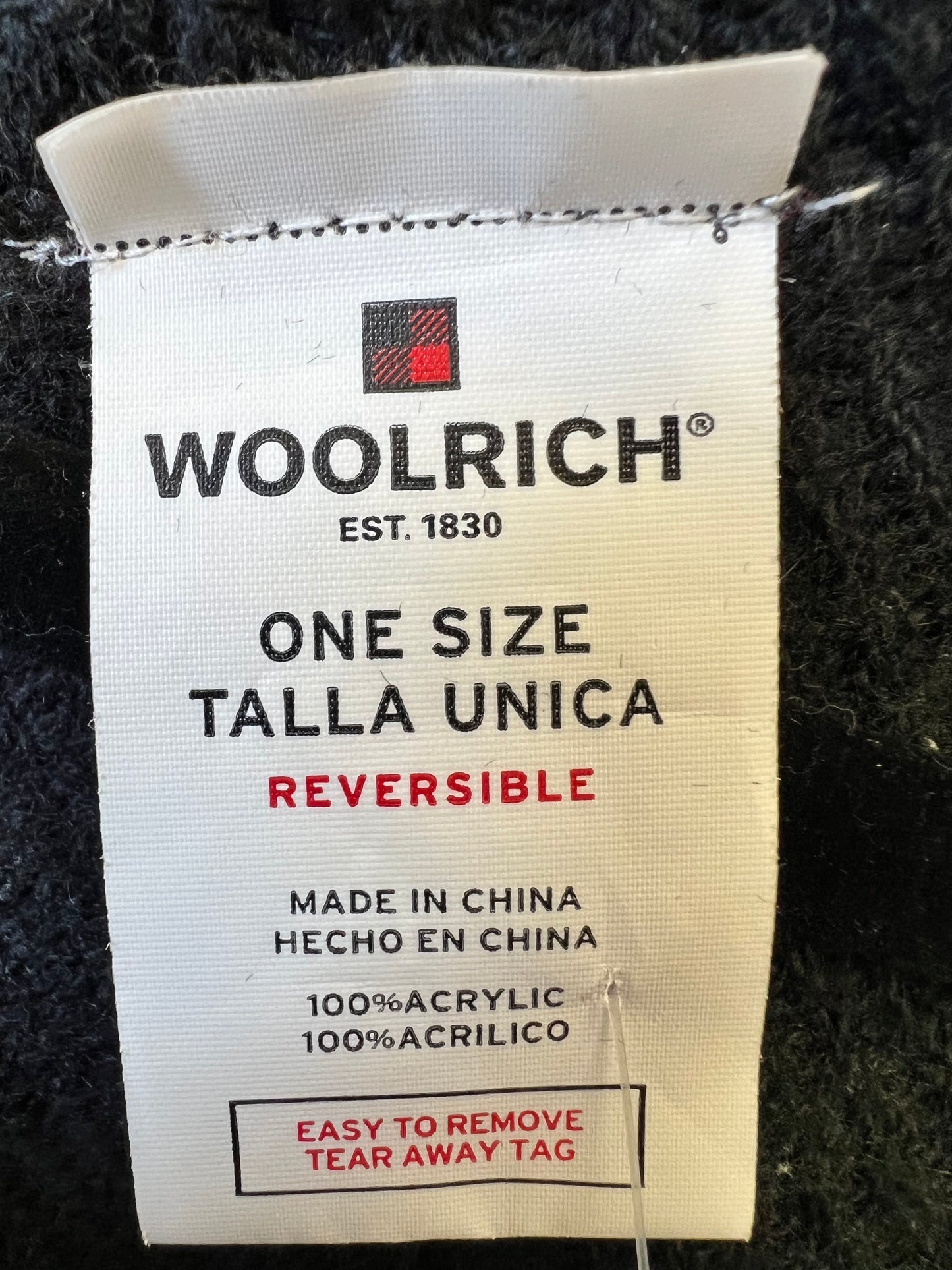 Woolrich Plaid Blanket Shawl, one size