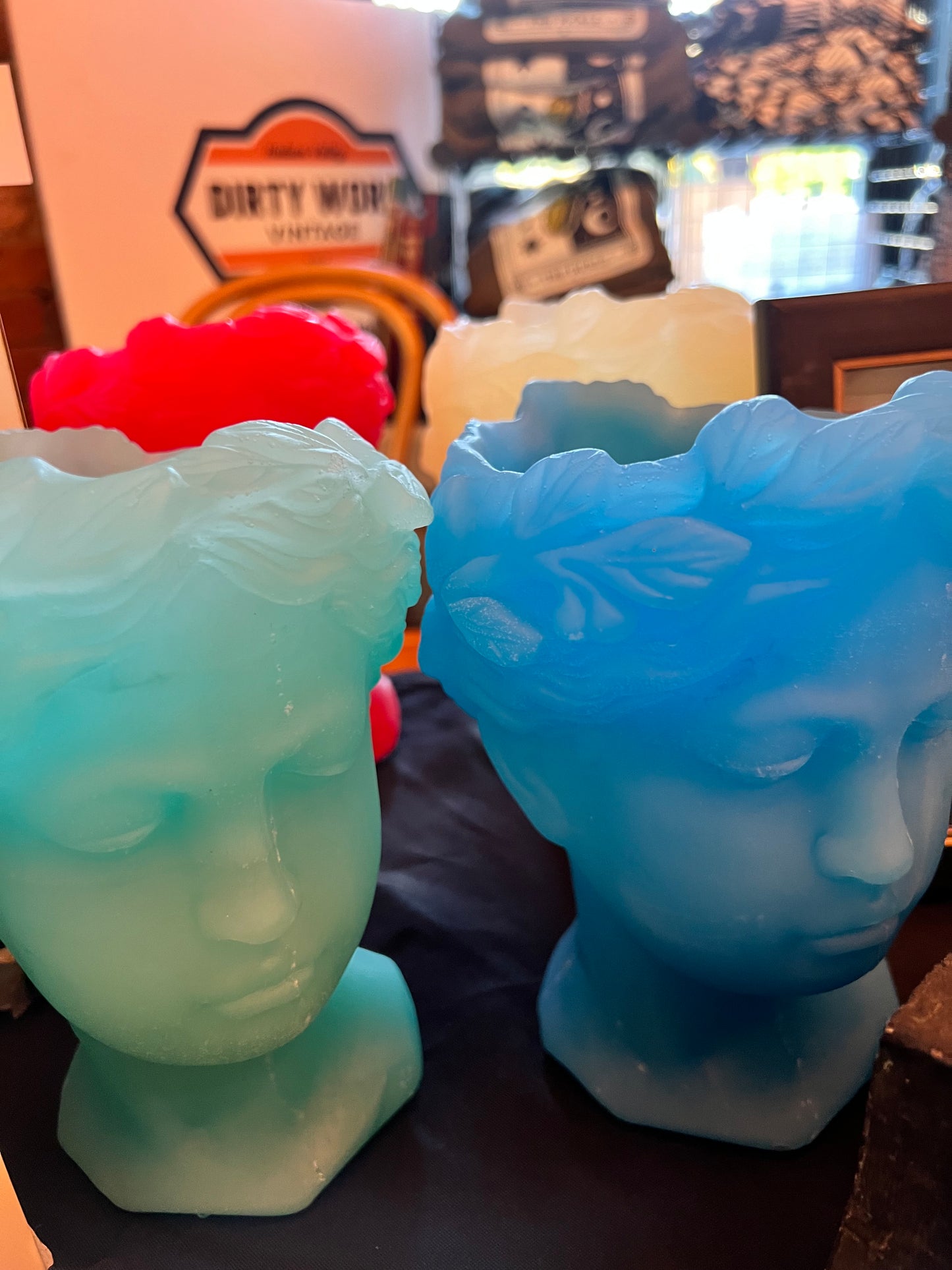 Lovely Lady Head Planters