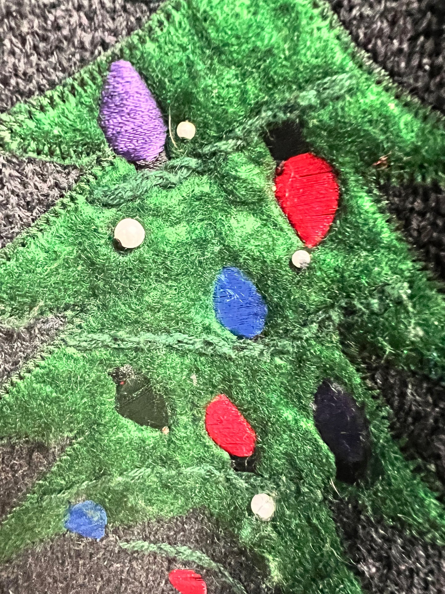 Vintage Ugly Christmas Sweater Cardigan, size large