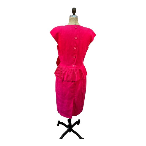 Vintage Albert Nipon Pink Pencil Dress, size 8