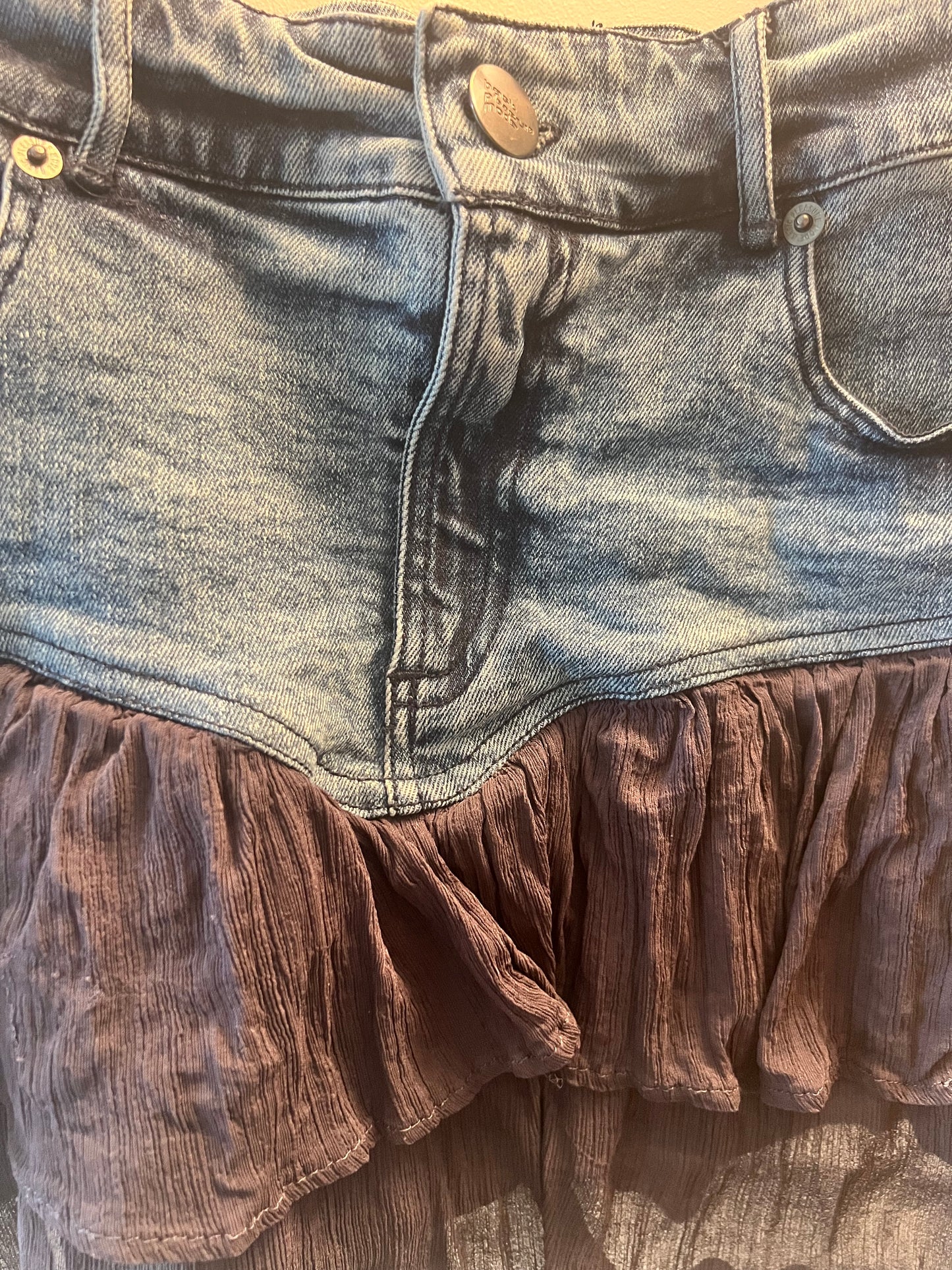 Denim Mini Skirt - Basic Pleasure Mode - size S