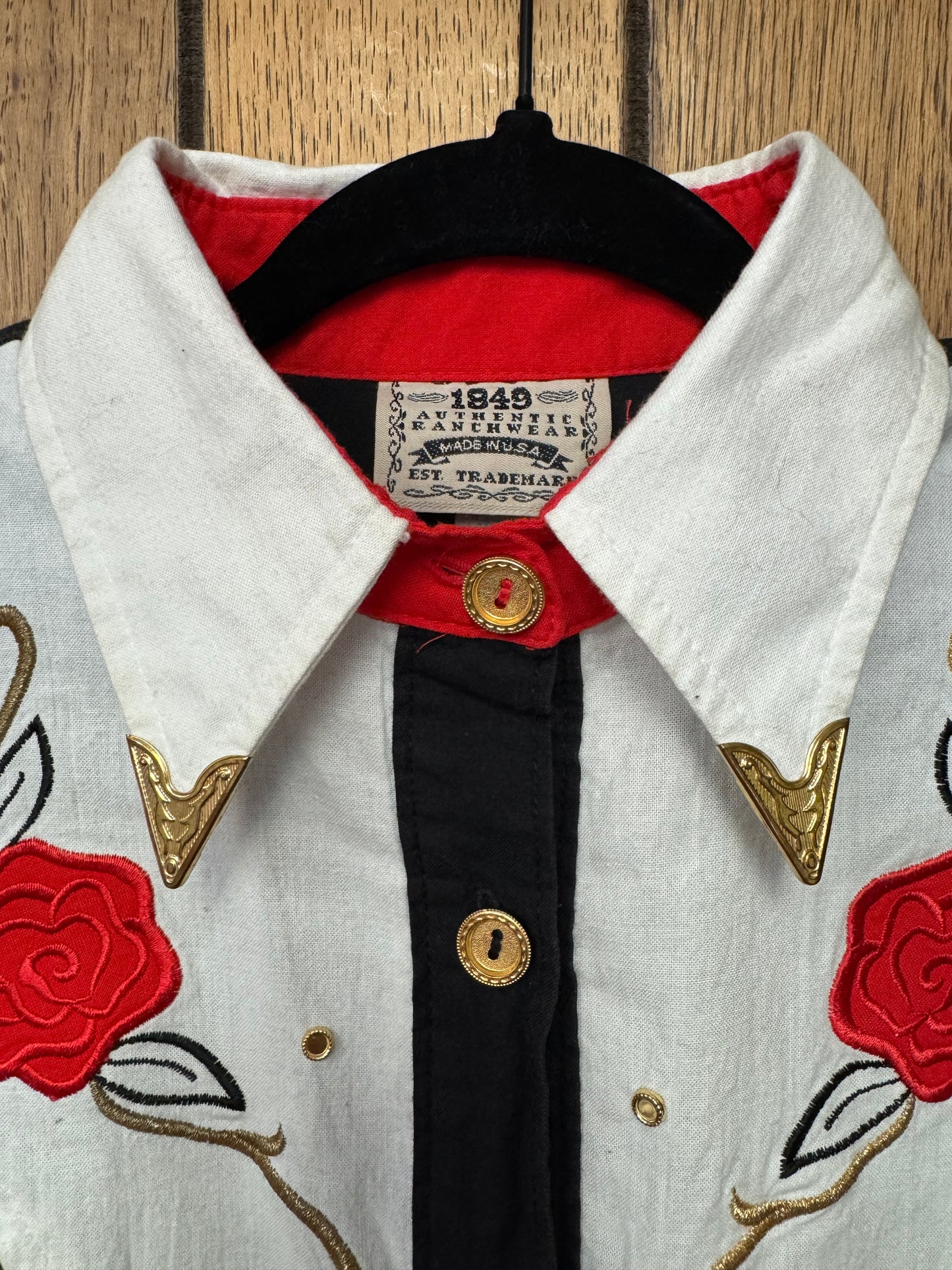 Vintage Western Dress with Roses