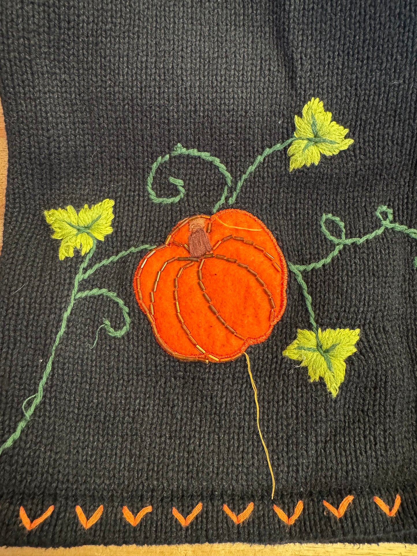 Vintage Halloween Sweater, White Stag brand, size L