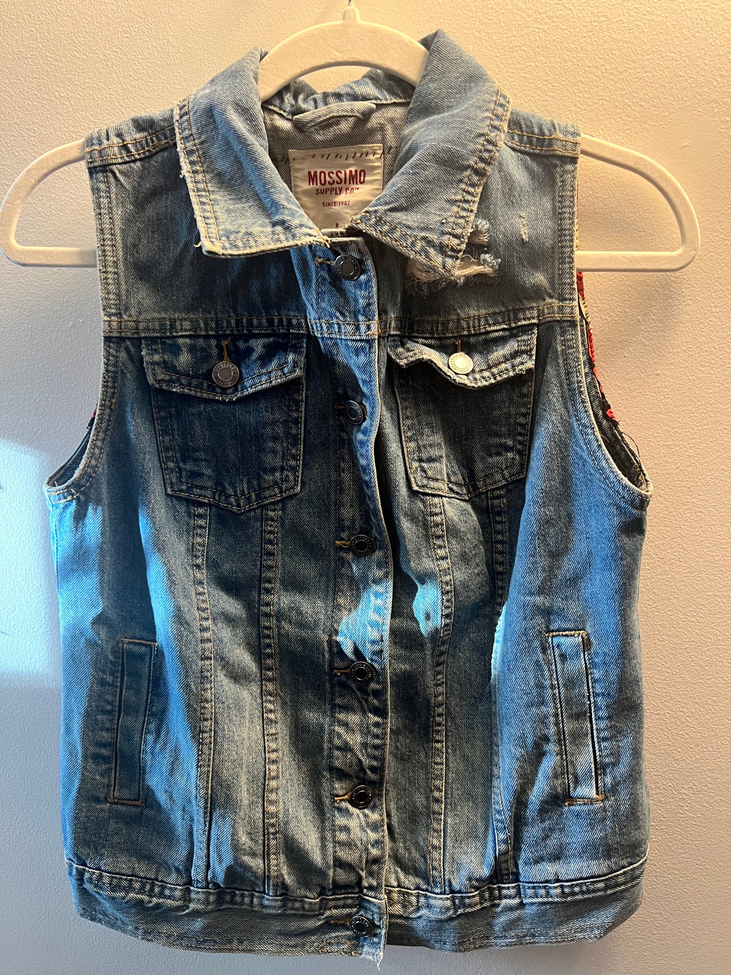 Custom OBEY Clothing Denim Vest - size M
