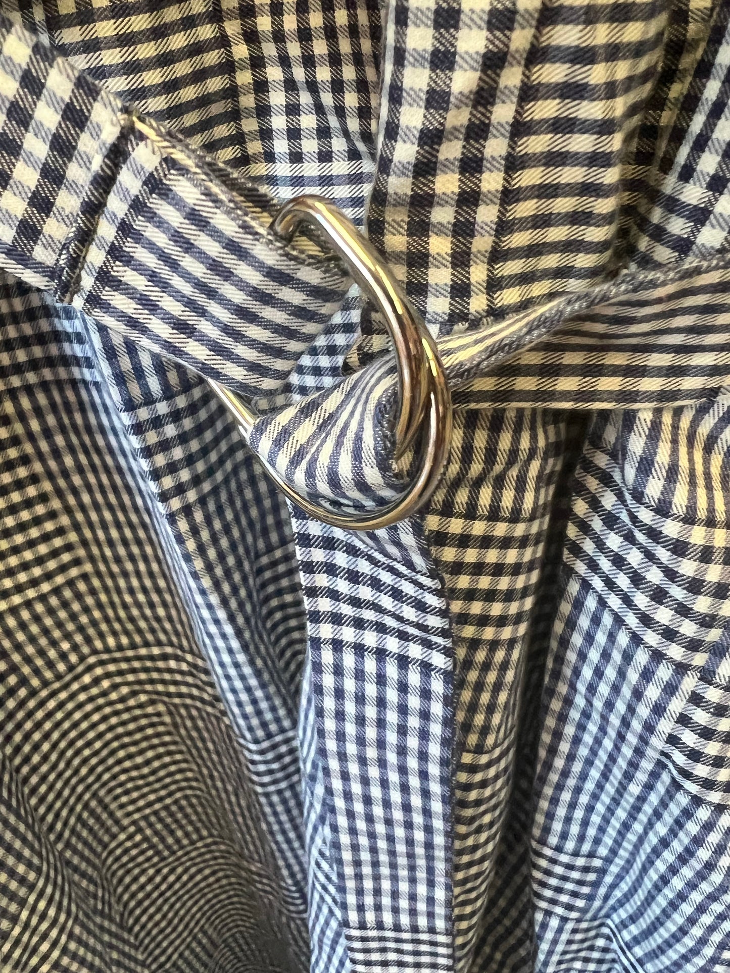 Maison Kitsuné Black/White Gingham Dress, size 40 (large)