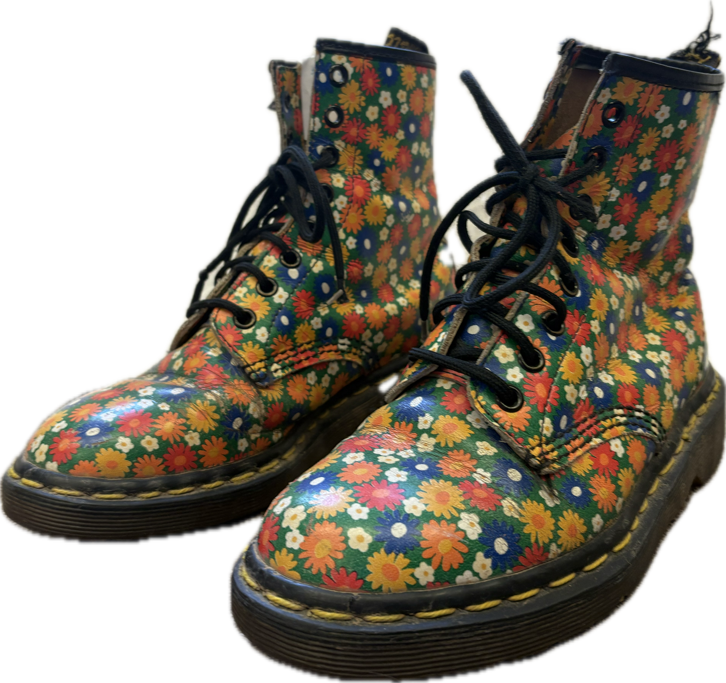 Original Doc Martens—Made in England—Floral