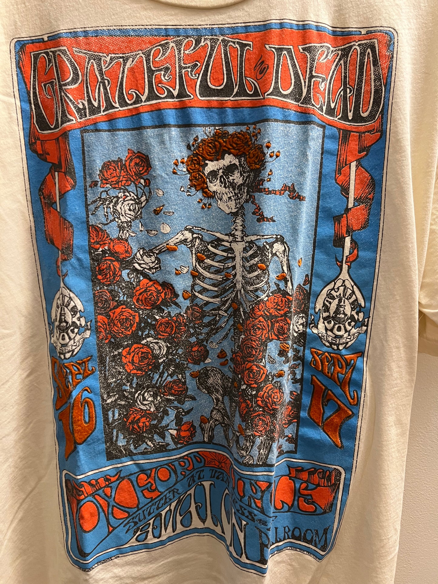 Vintage Grateful Dead Oxford Avalon Ballroom 2009 Tshirt - XL
