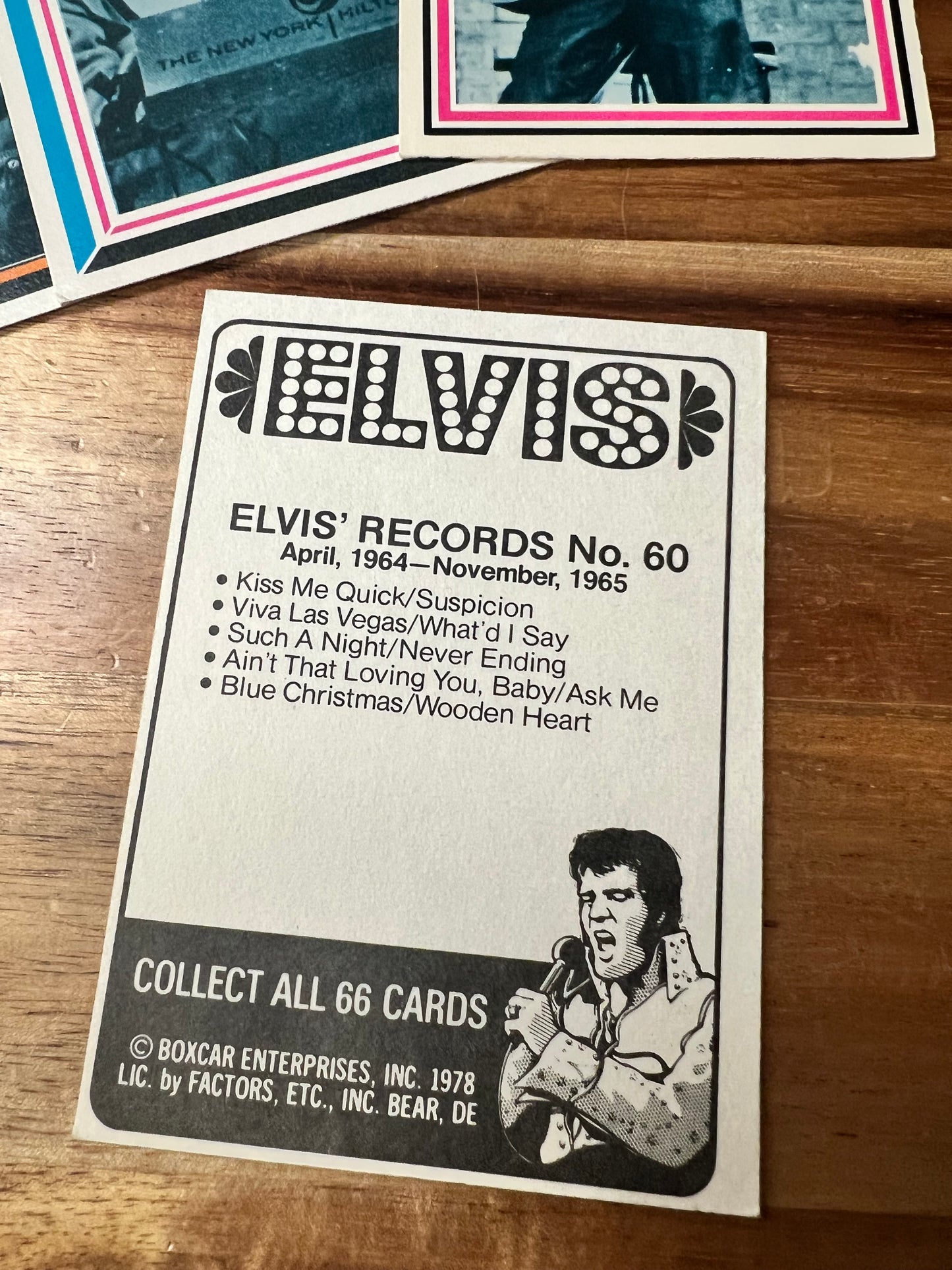 10-Pack Elvis Presley Trading Cards 1978