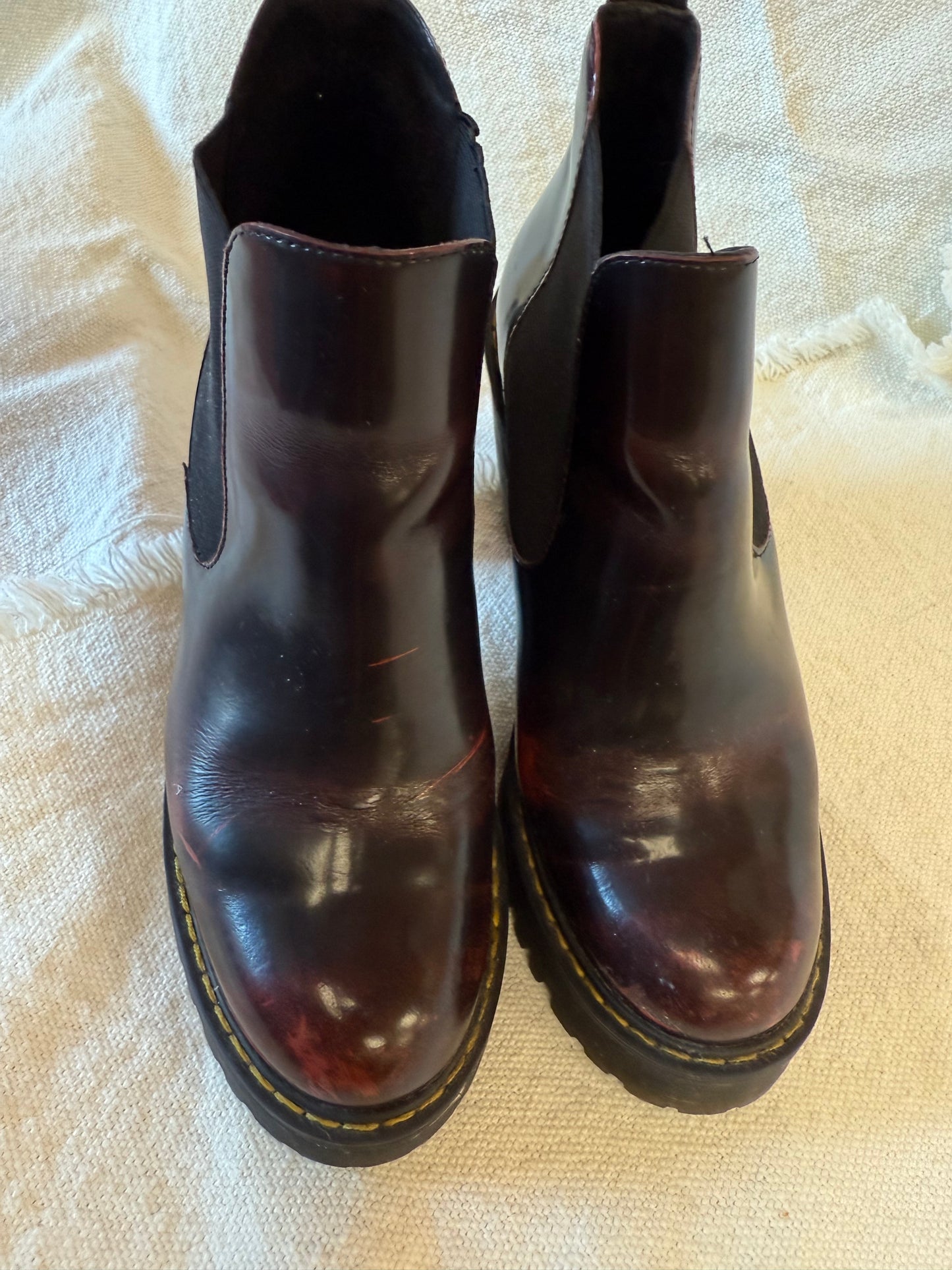 Deep Cherry Red Doc Martens - size 6