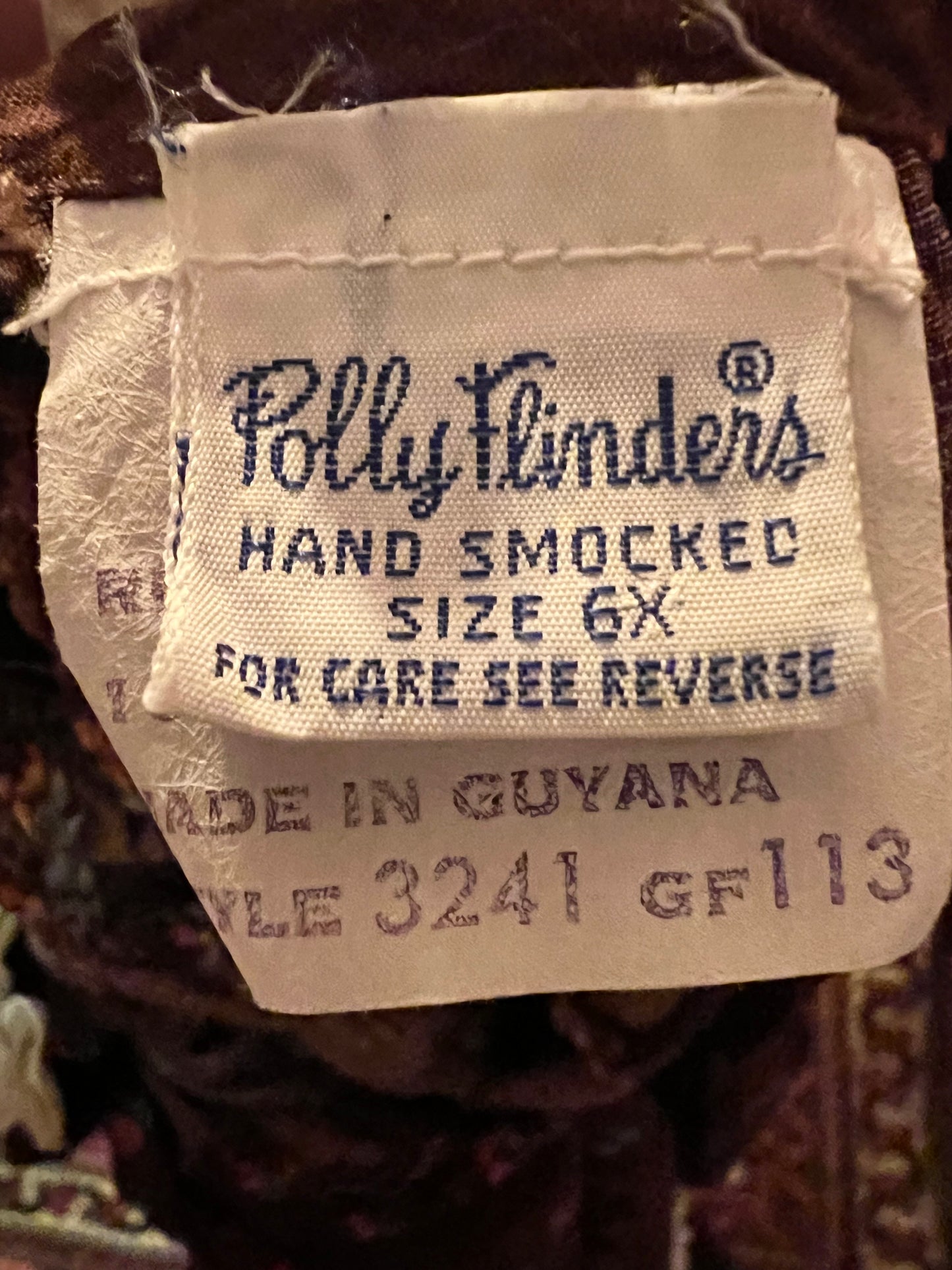 Polly Flinders Vintage Girls 70s Dress - size 6x