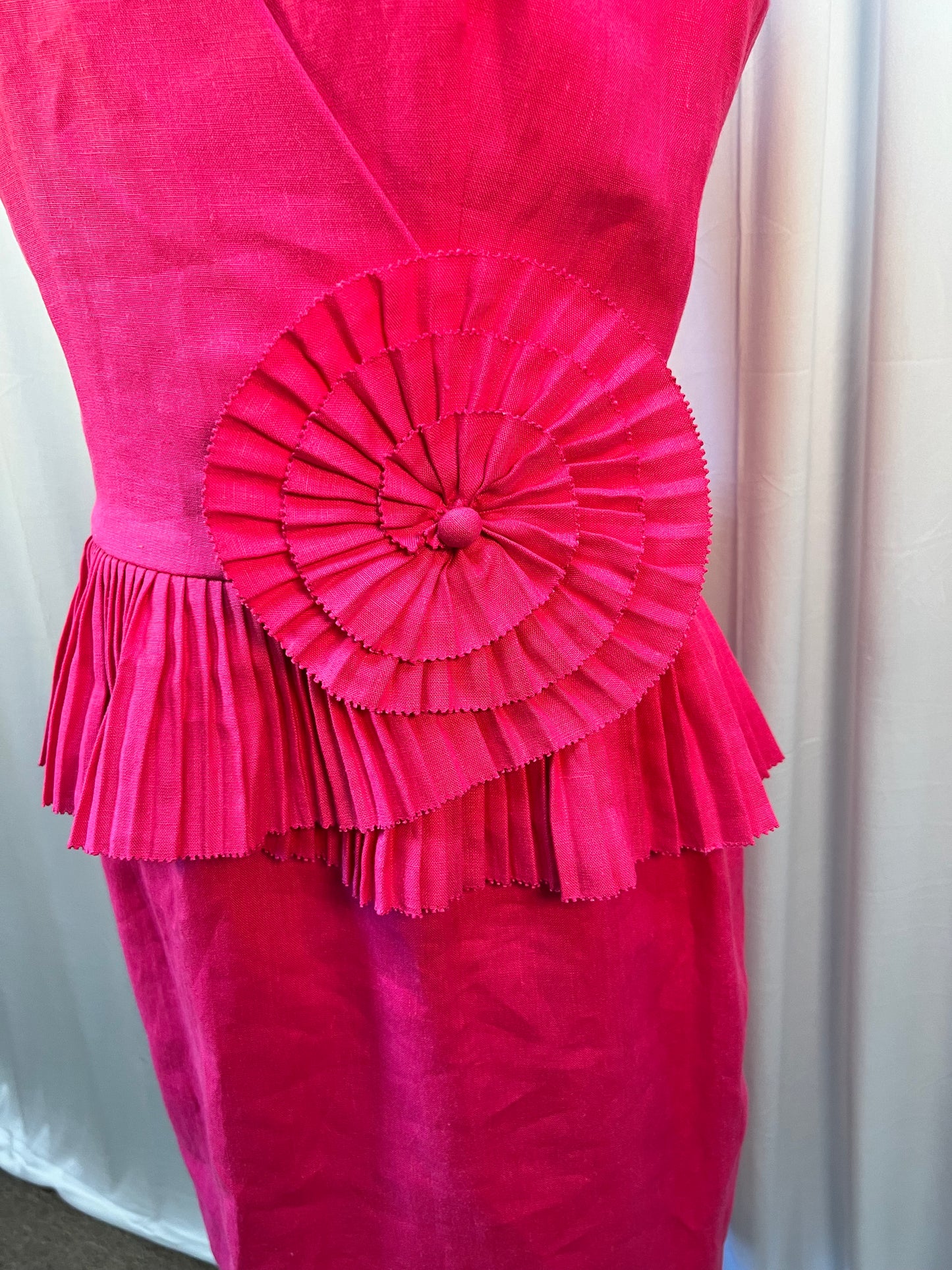Vintage Albert Nipon Pink Pencil Dress, size 8