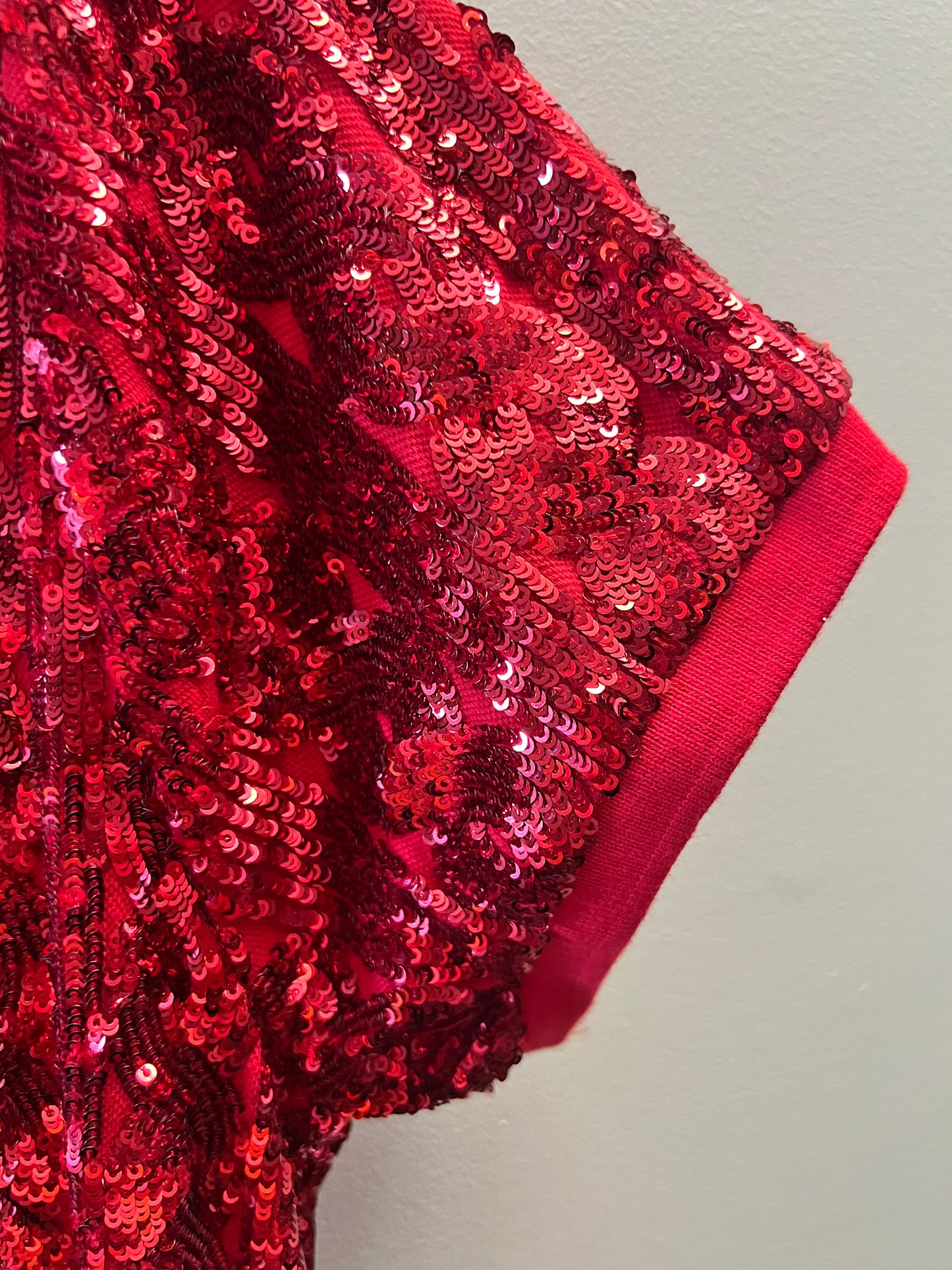 Ralph Lauren Polo Red Sequined Long Dress - size XXL