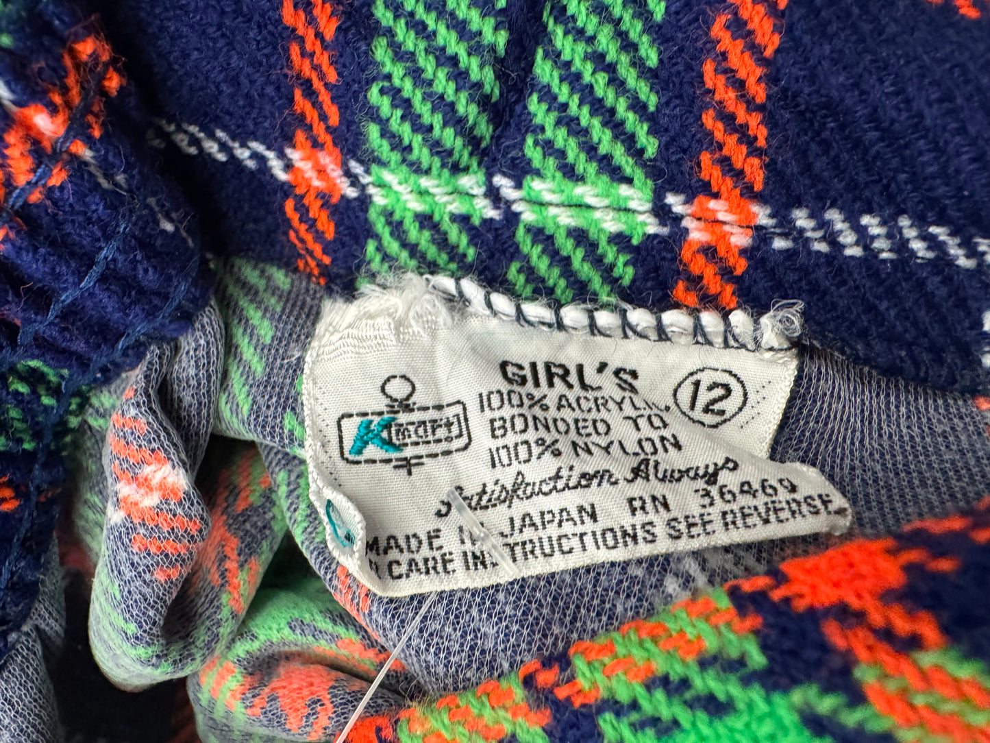 Girls 70s Wool Bell Bottoms sz 12