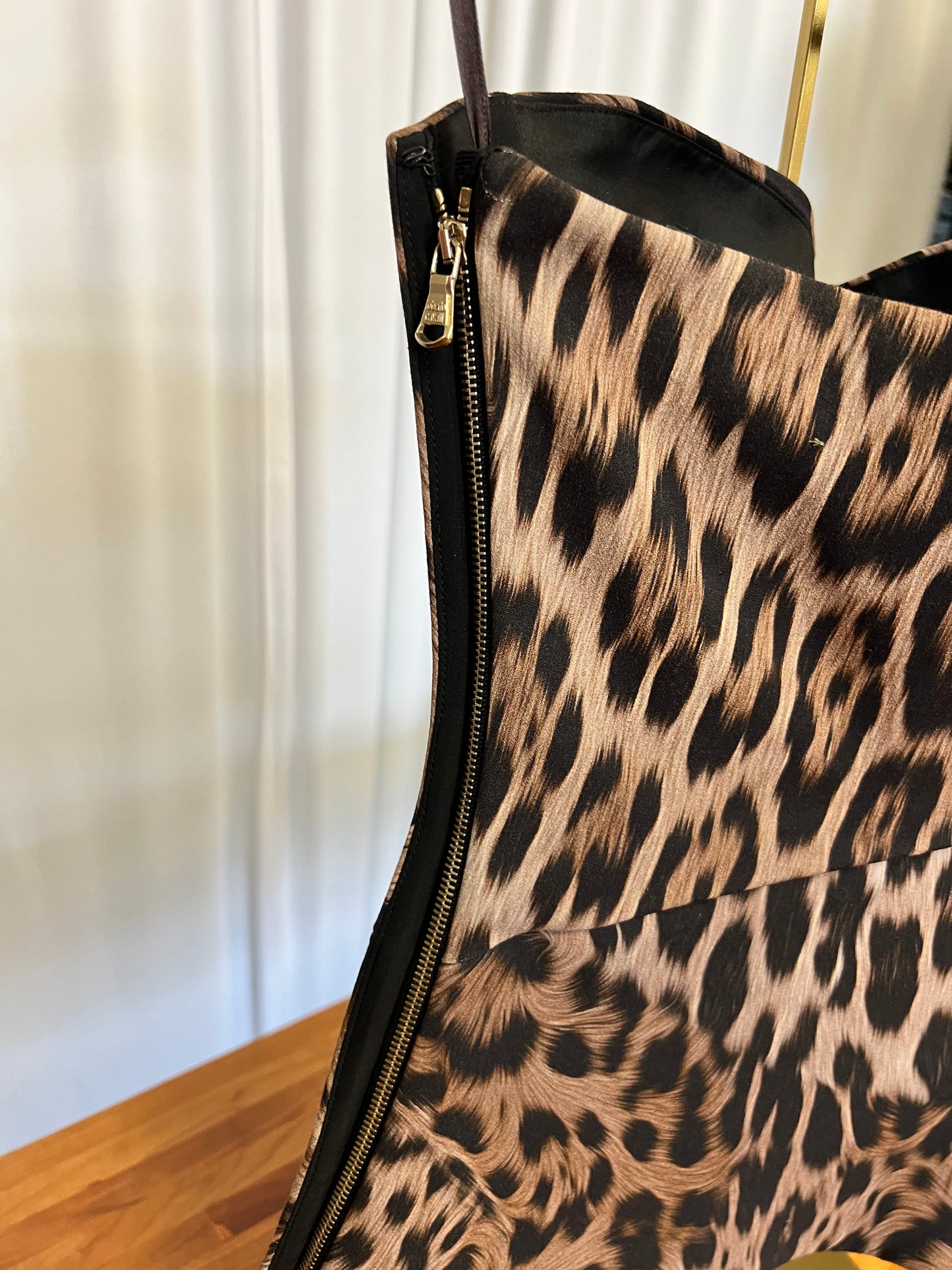 NWT Roberto Cavalli Leopard Bustier Top size 38