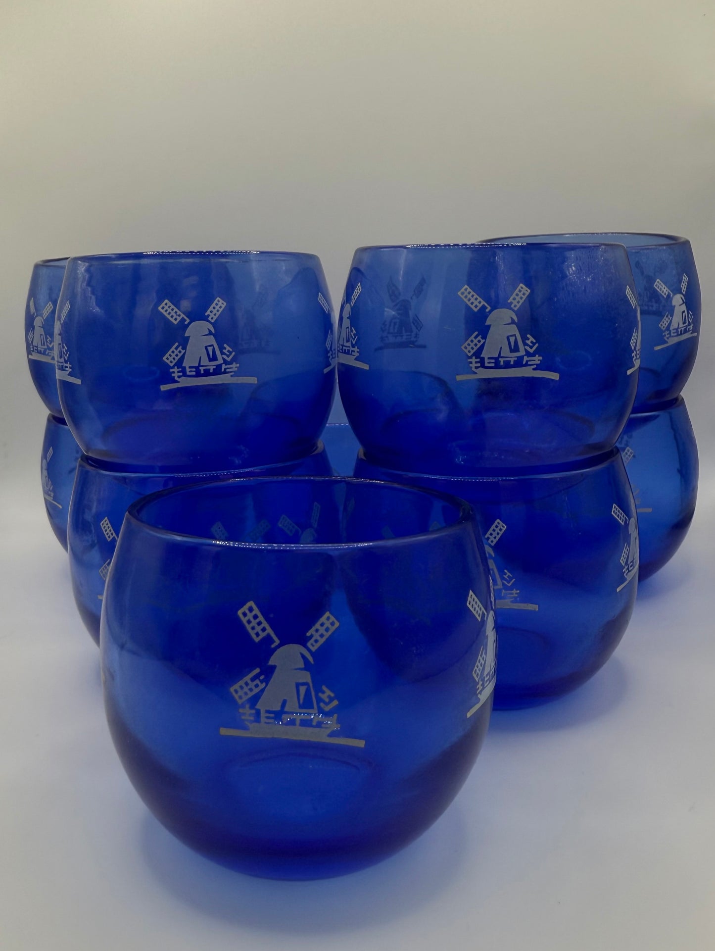 MCM Hazel Atlas Roly Poly Windmill Glasses