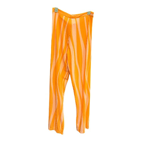 Versace Couture Jeans Orange Striped Pants size xs