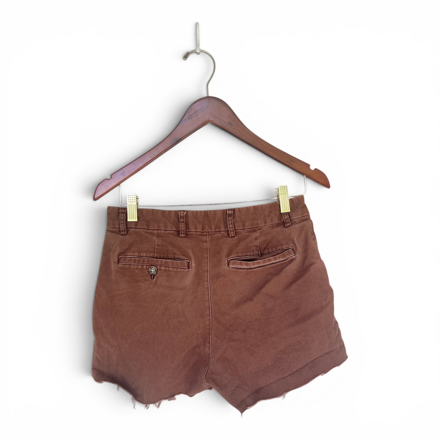 Old Navy Cut-Off Chino Brown Shorts, Size 28