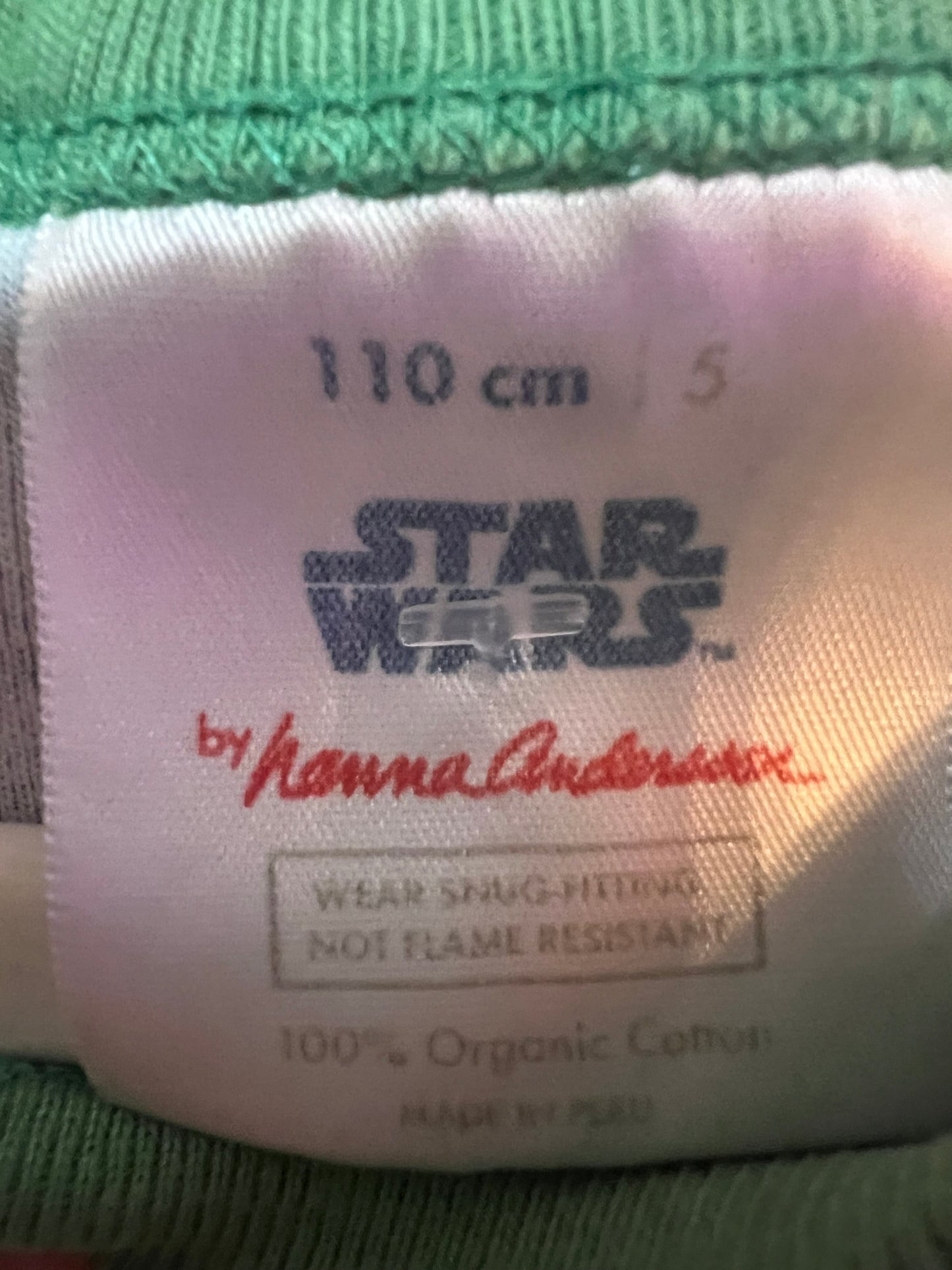 Hanna Andersson Kids Christmas Star Wars Pajamas, size 5