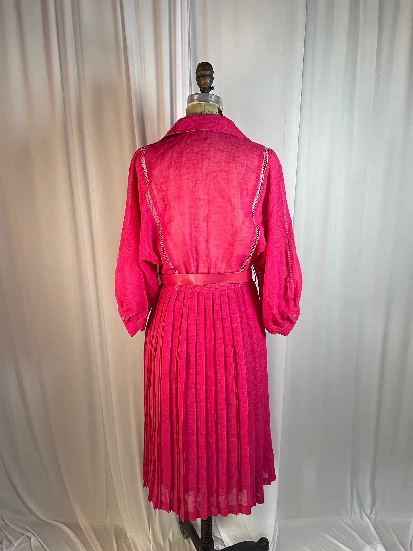 Vintage Pink Shirt Dress, size m