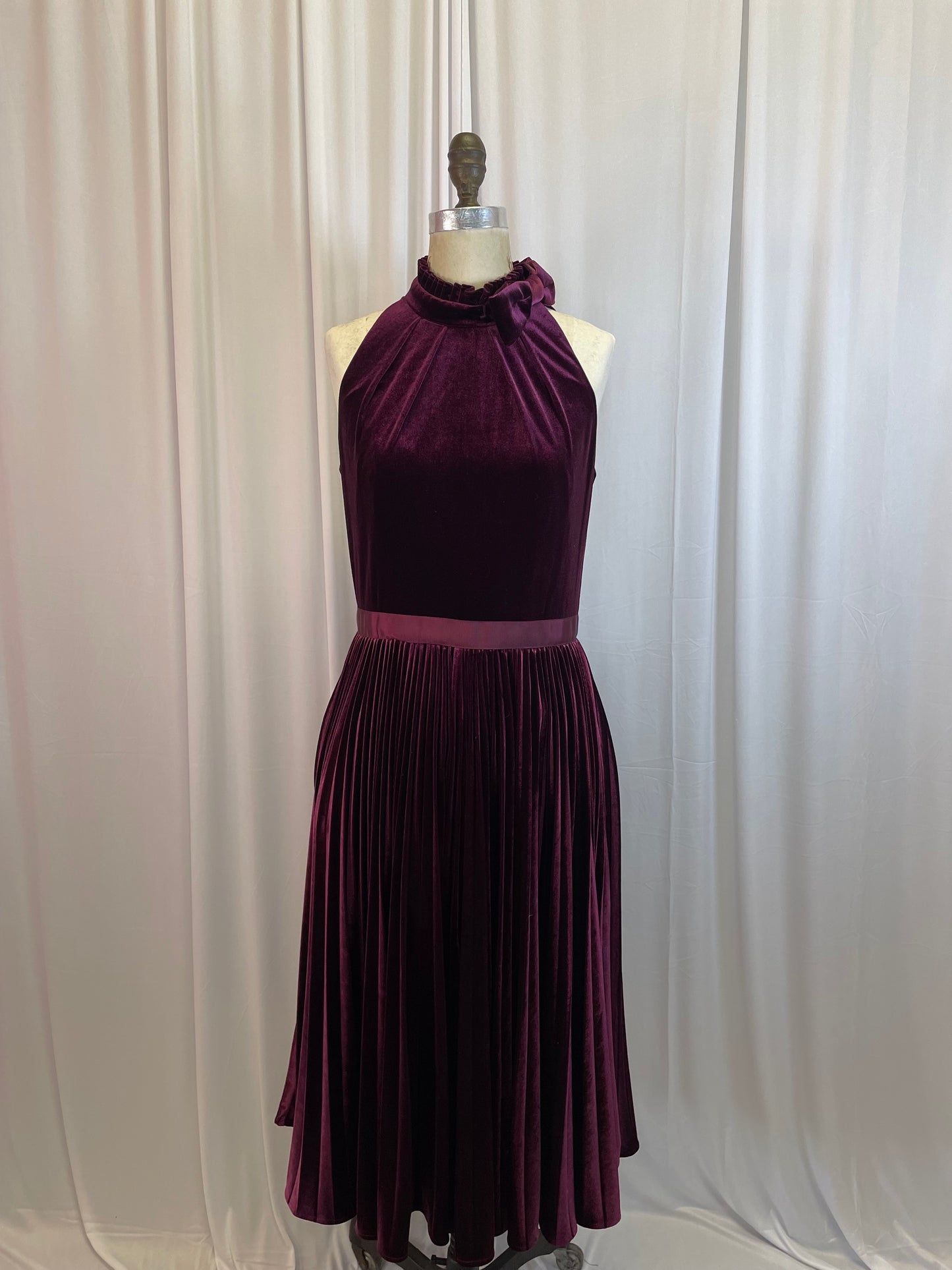 NWT Ted Baker Burgundy Velvet Dress, size 5