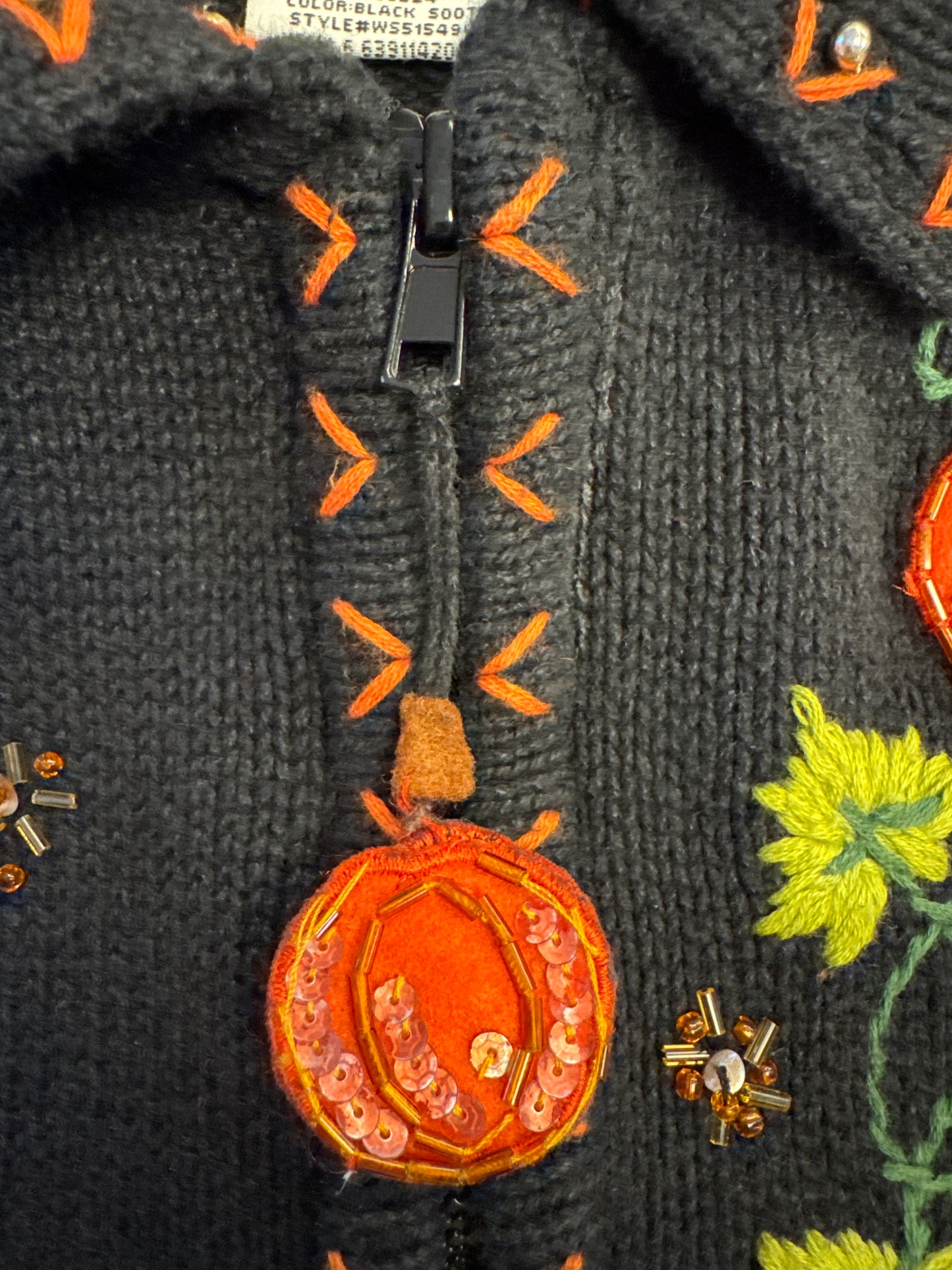 Vintage Halloween Sweater, White Stag brand, size L