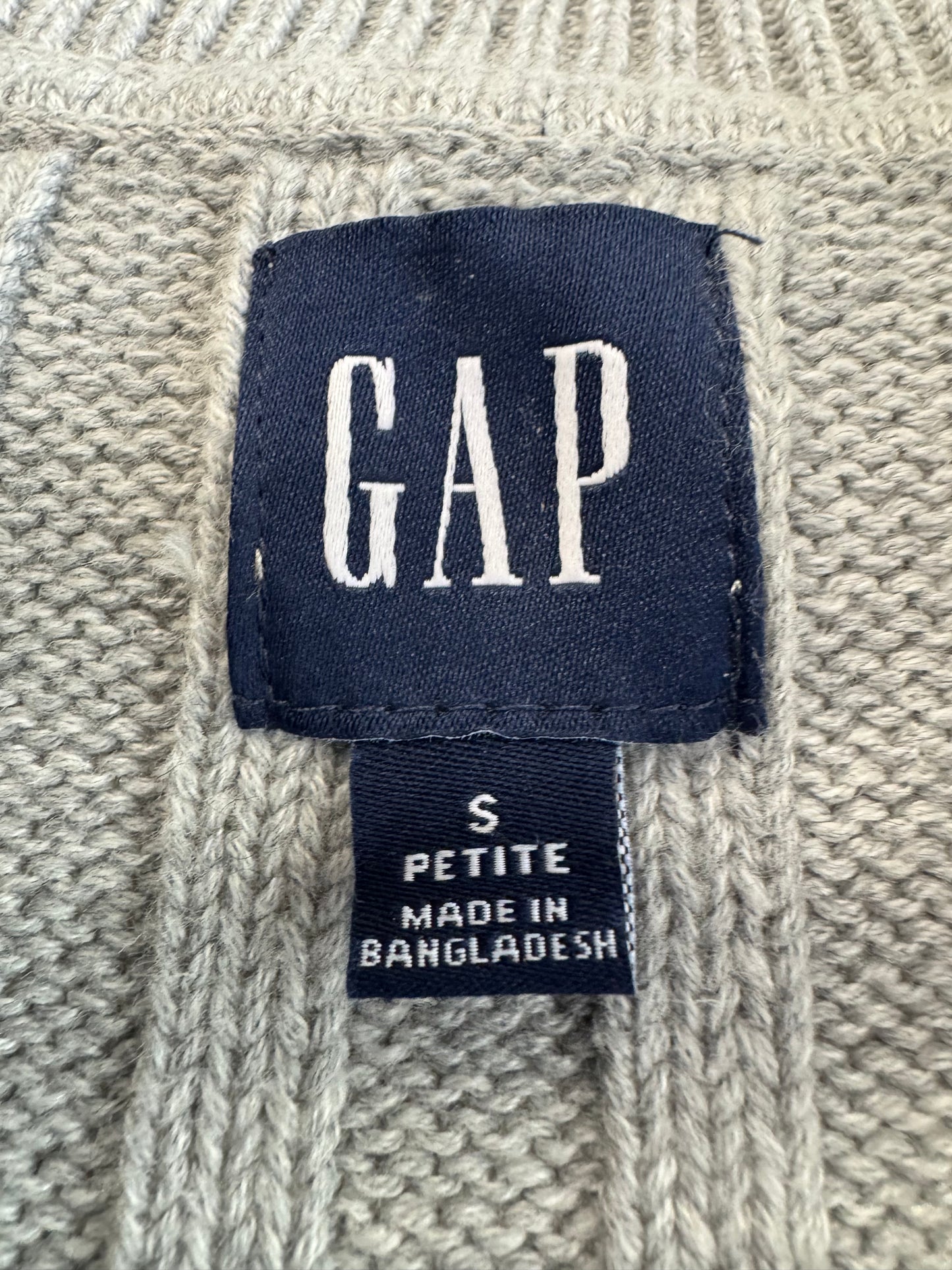 Gap Gray Sweater Vest, size small petite