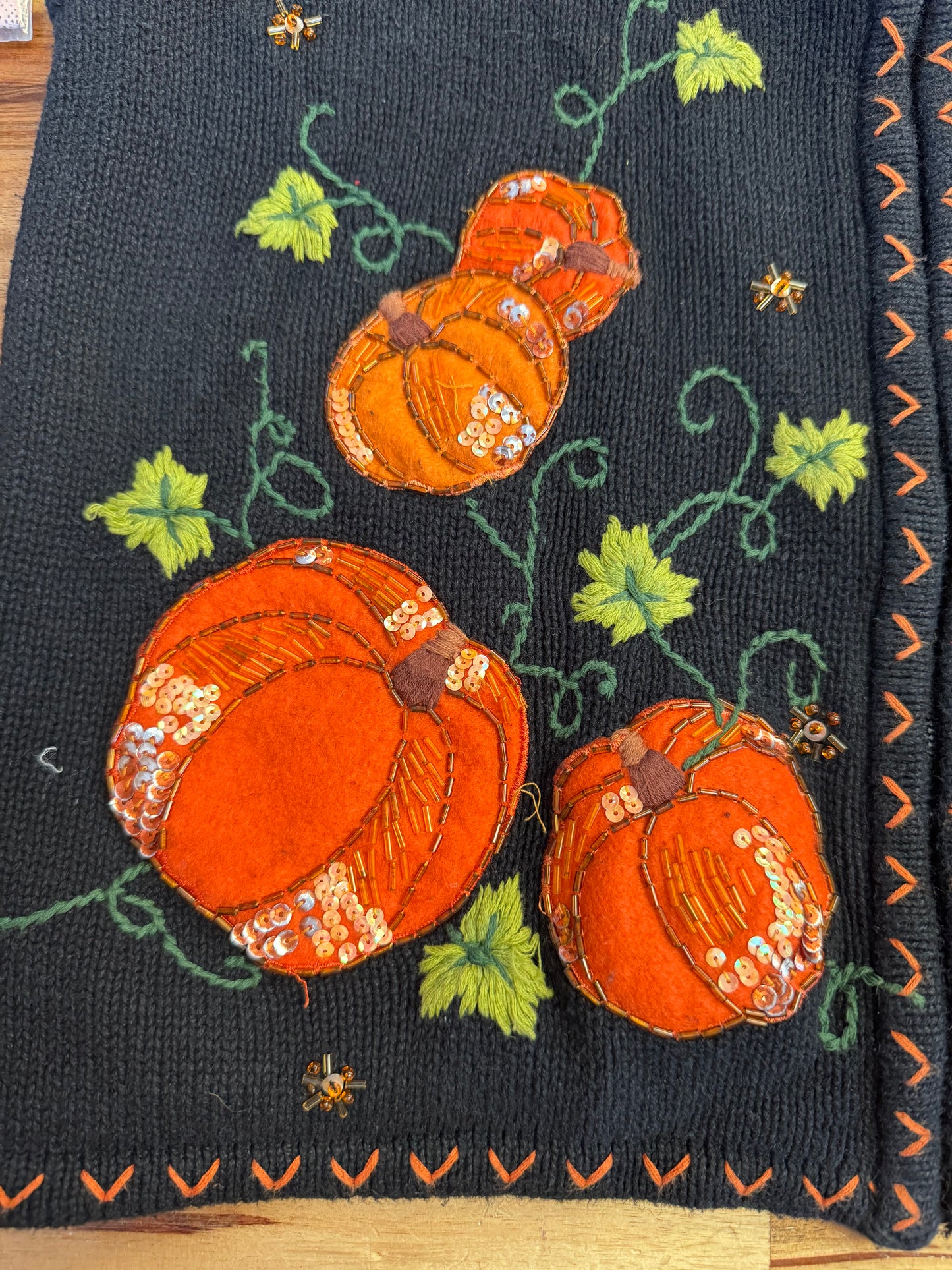 Vintage Halloween Sweater, White Stag brand, size L