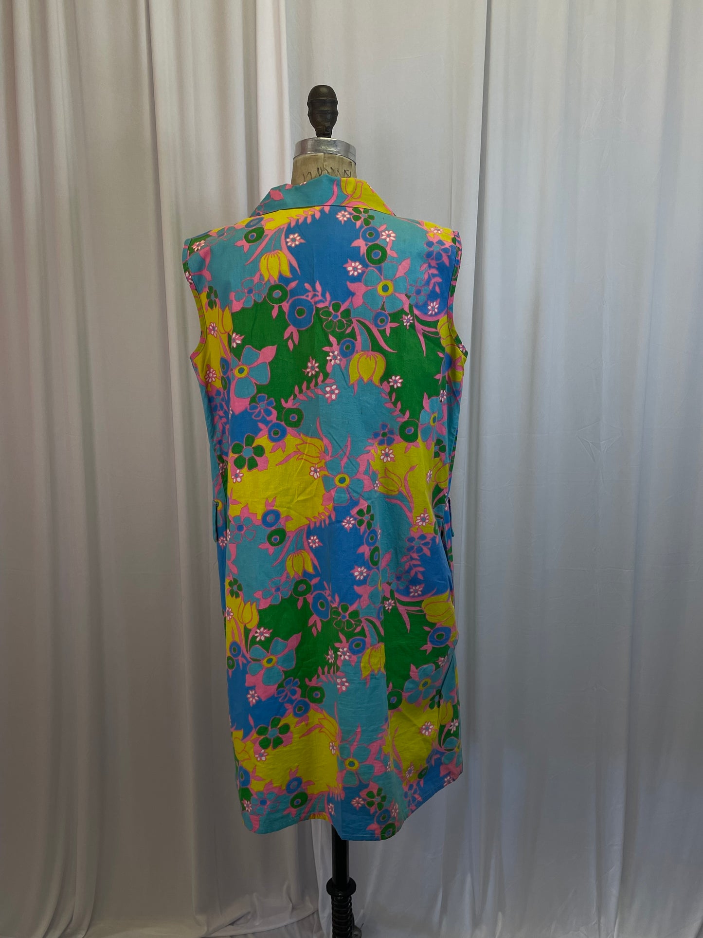 Vintage 60s Psychedelic Dress, size m