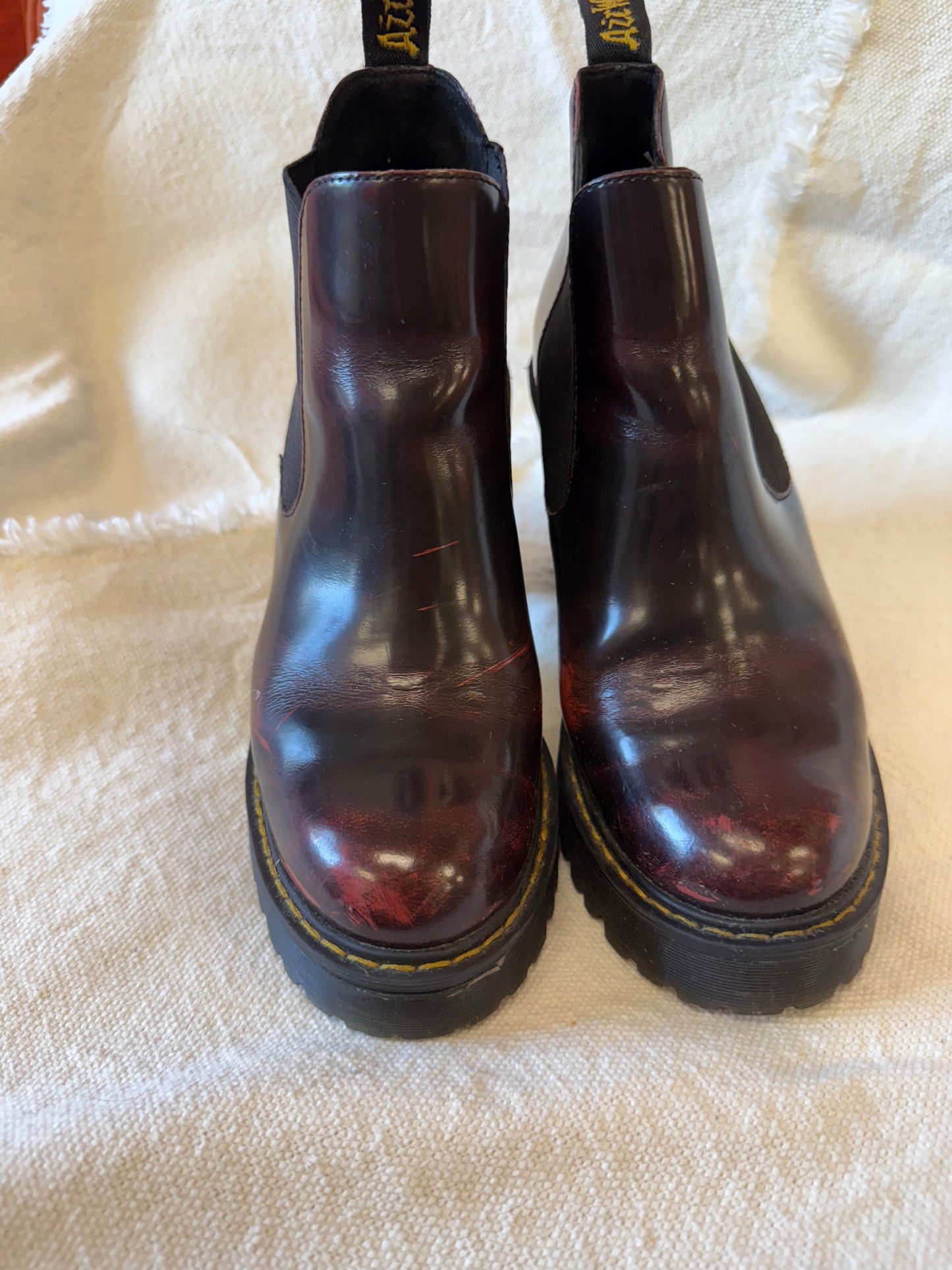 Deep Cherry Red Doc Martens - size 6