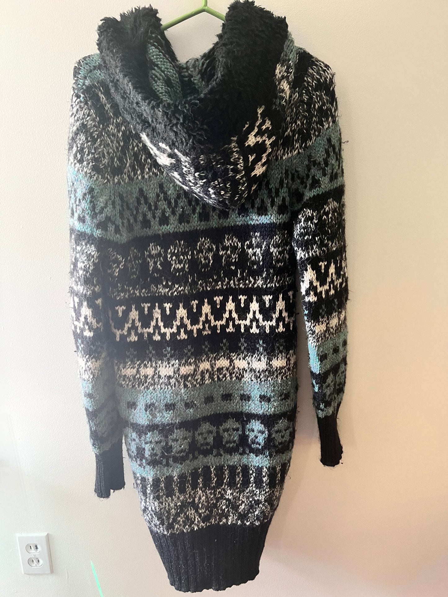 Skull Sweater by TRF Knitwear—size M