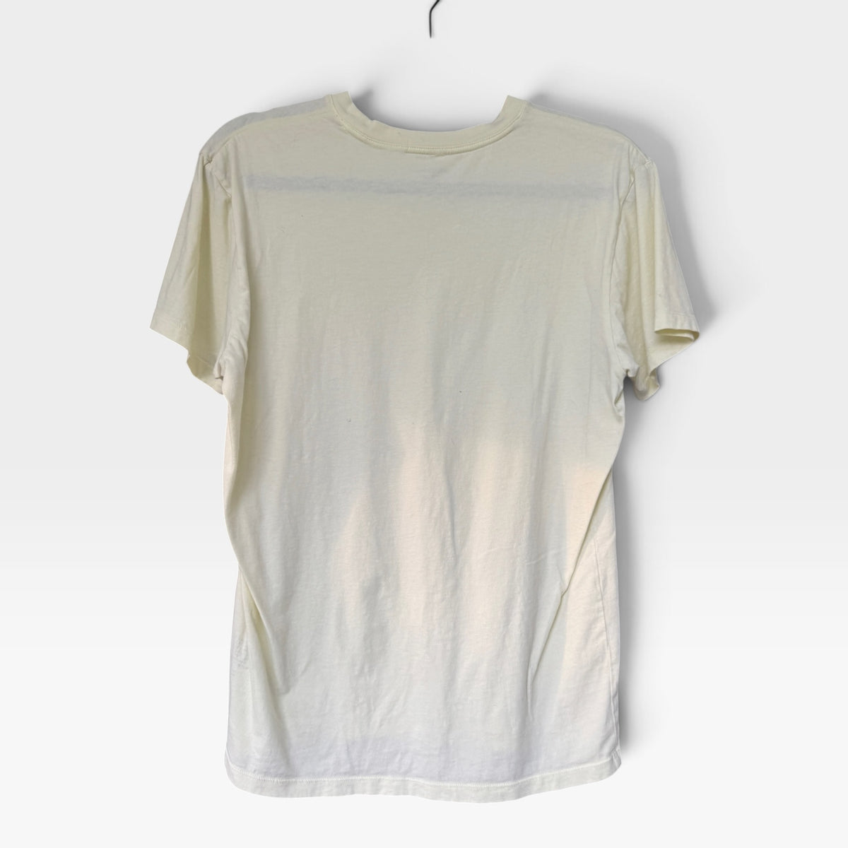 Banana Republic Pale Buttercream Yellow Fitted Crew T-Shirt, Size M