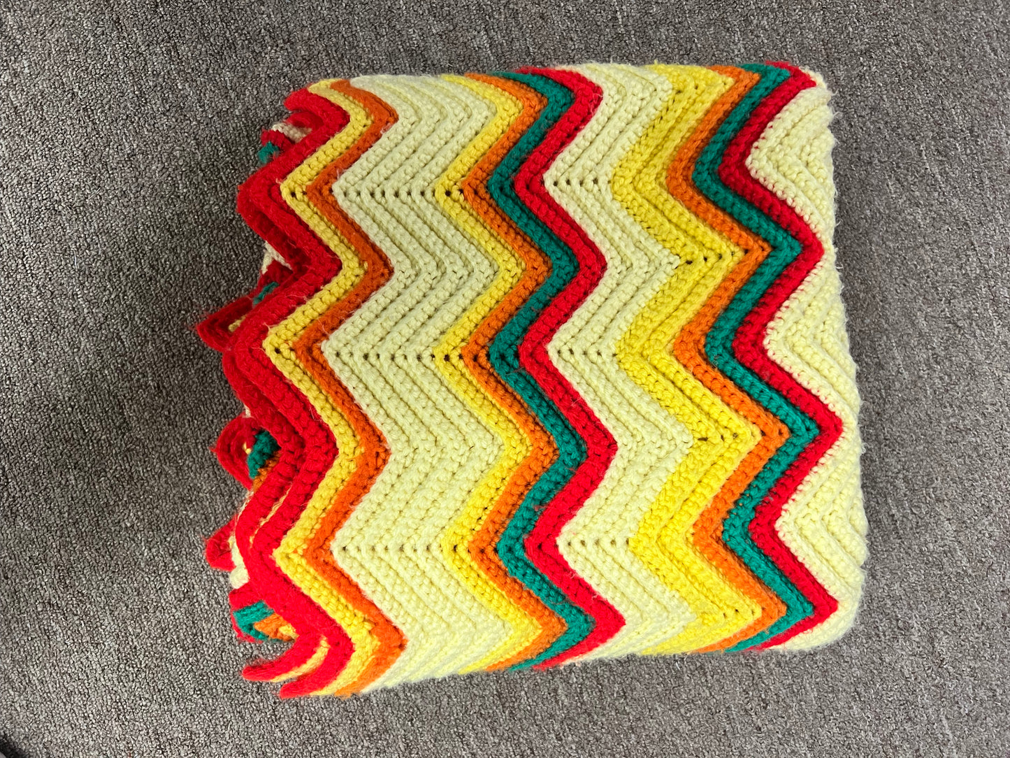 Vibrant Vintage Afghan Throw Blanket