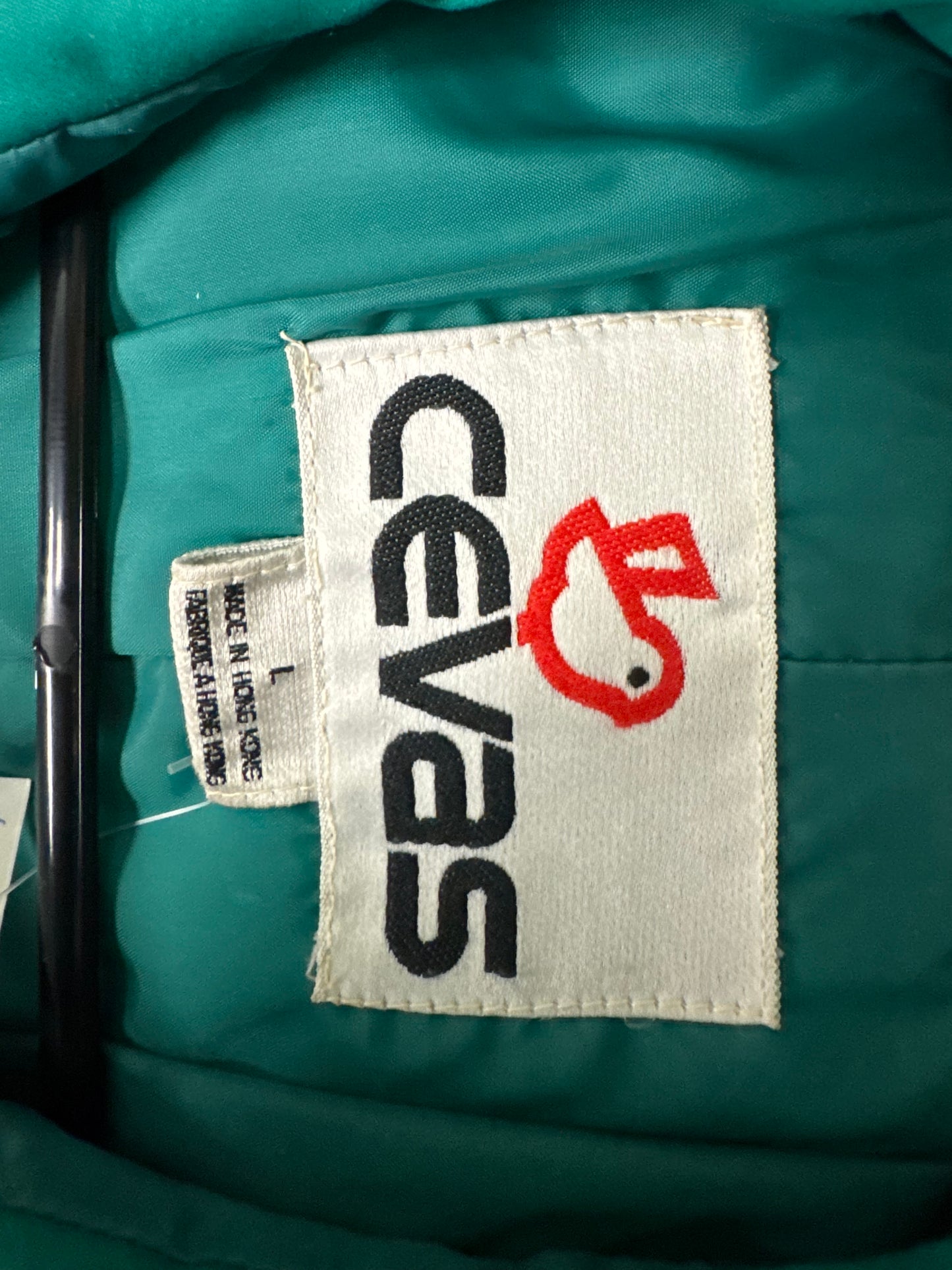 Vintage Cevas 70s/80s Green Puffer Vest, size L